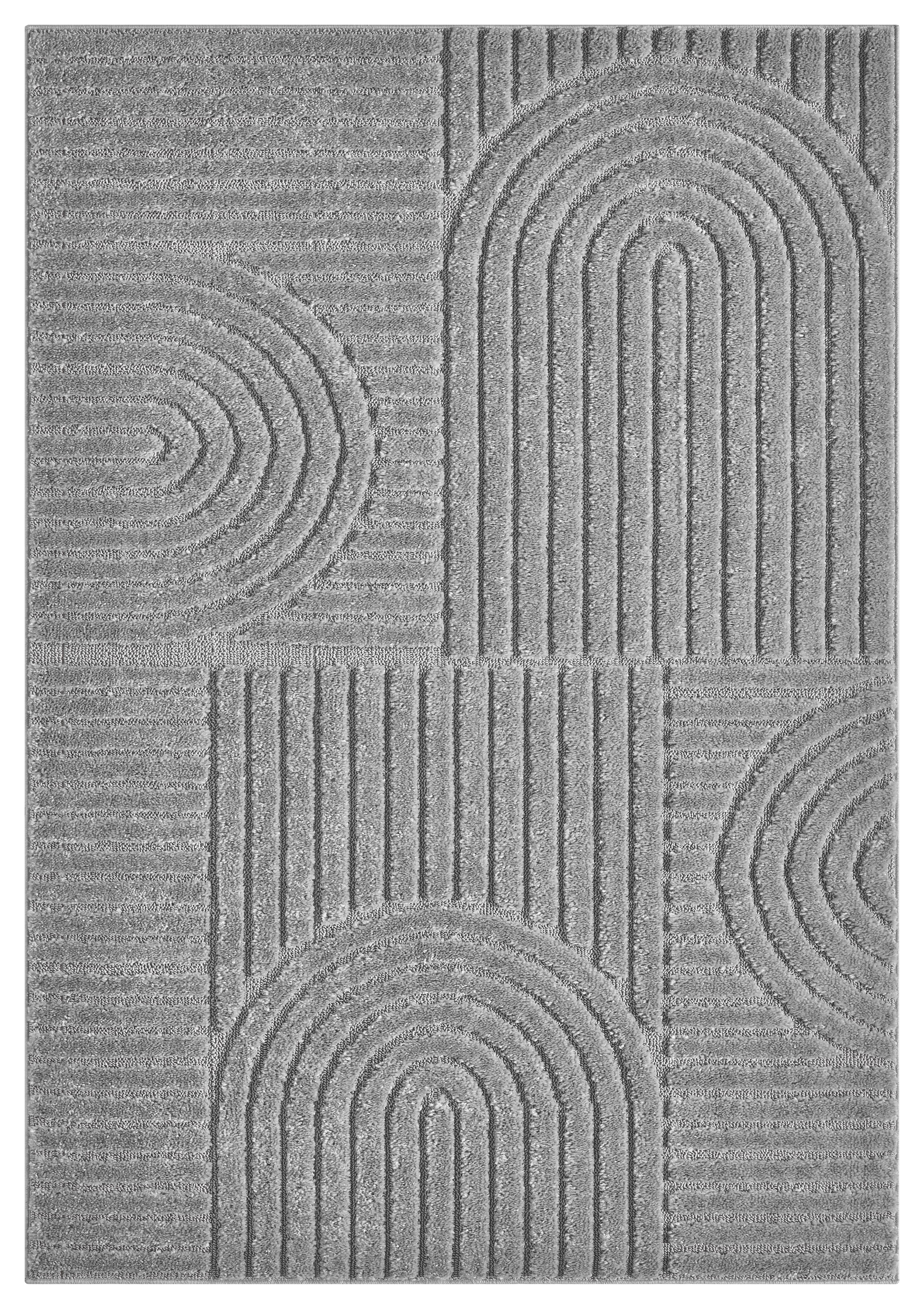 OTTO home Teppich »Jonne«, rechteckig, 20 mm Höhe, Boho Design, 3D Optik, Scandi, Wohnzimmer, Schlafzimmer