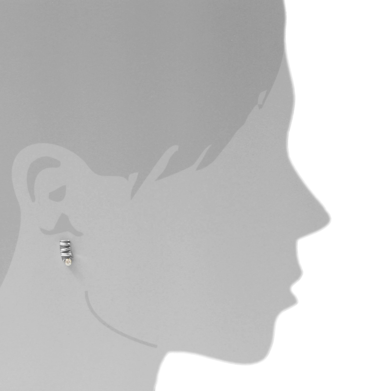 OSTSEE-SCHMUCK Paar Ohrstecker »- Emilia - Silber 925/000 & Gold 585/000 - Zirkonia«