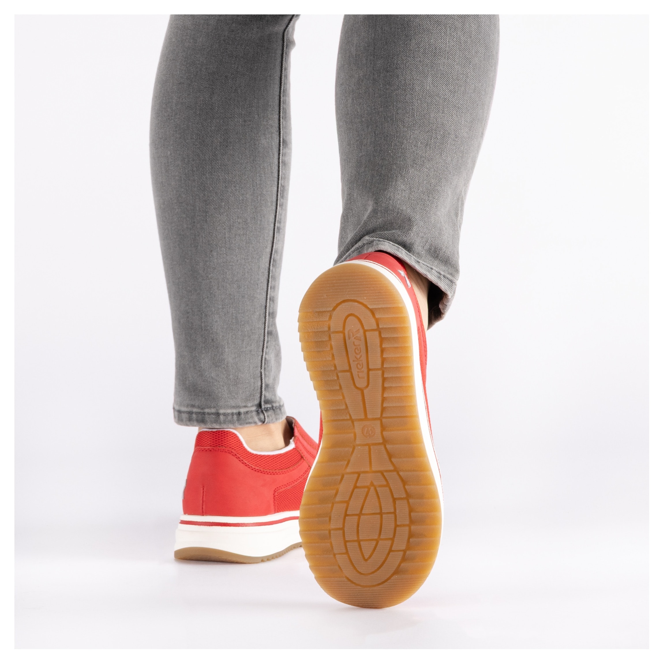 Rieker Slipper  Slip-on Sneaker, Halbschuh, Freizeitschuh mit Reißverschluss