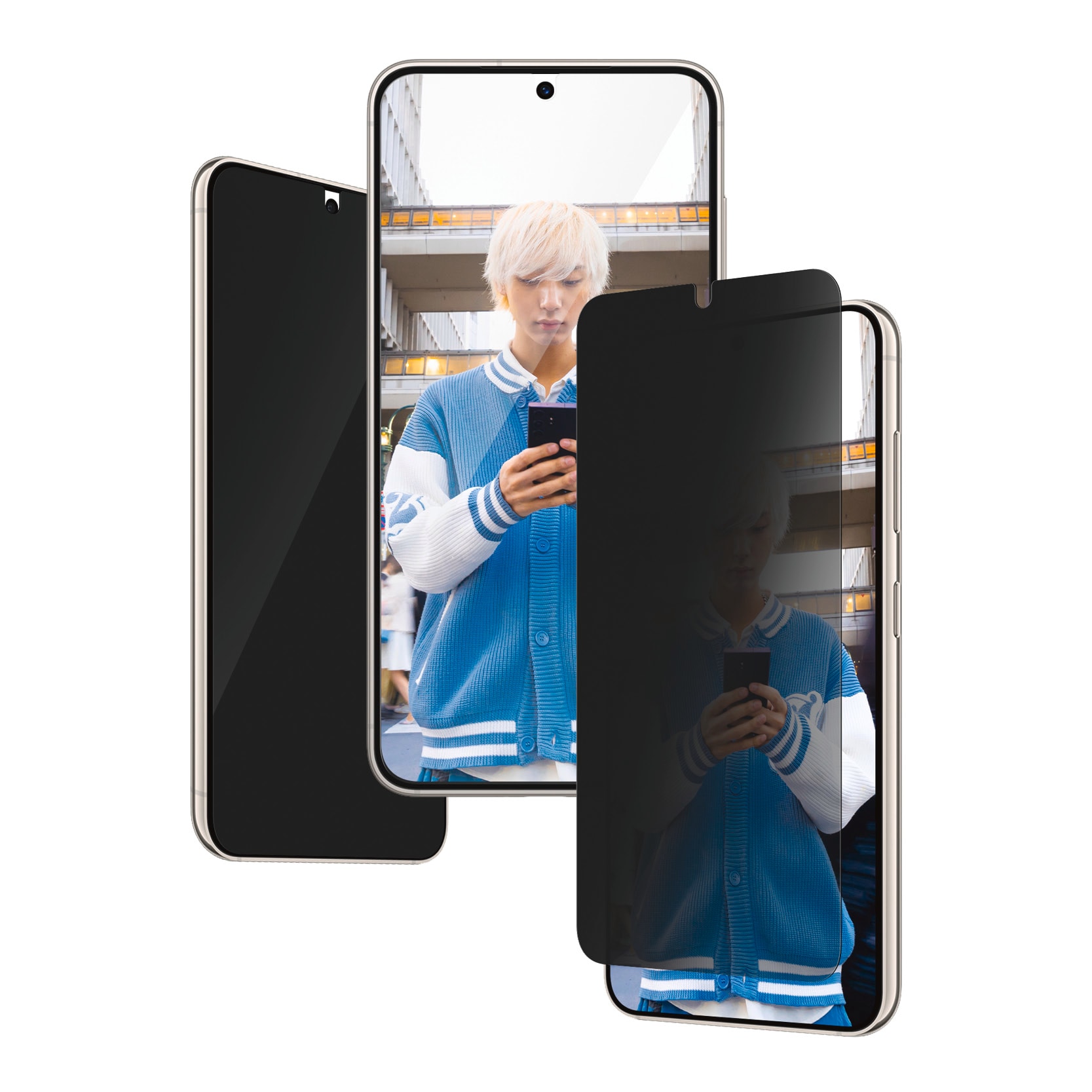 PanzerGlass Displayschutzglas »Ultra Wide Fit Privacy Screen Protector«, für Samsung Galaxy S24, Displayschutzfolie, stoßfest, kratzbeständig
