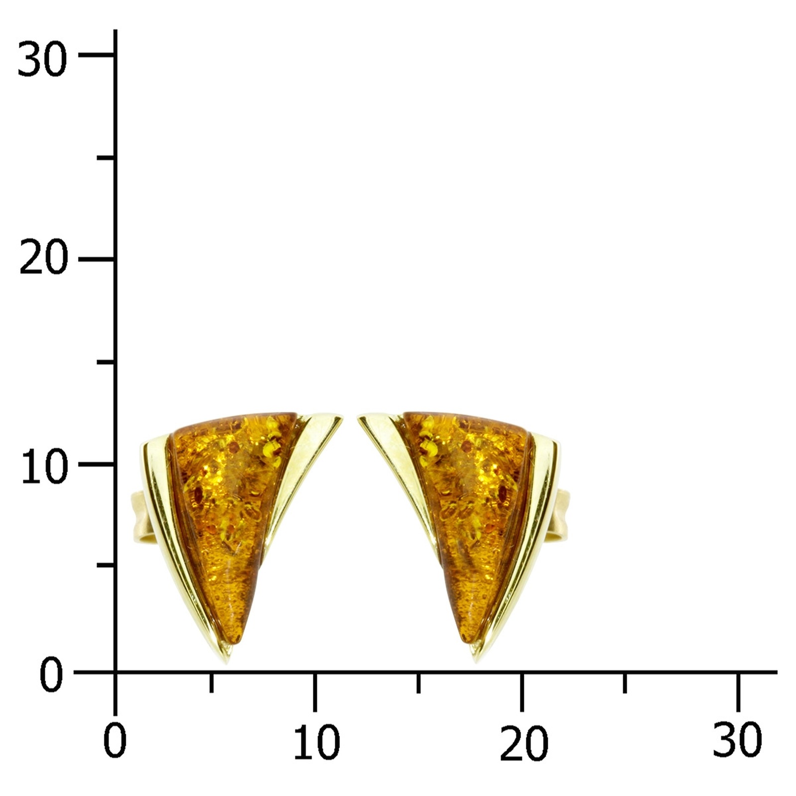 OSTSEE-SCHMUCK Paar Ohrstecker »- Imke - Gold 585/000 - Bernstein«