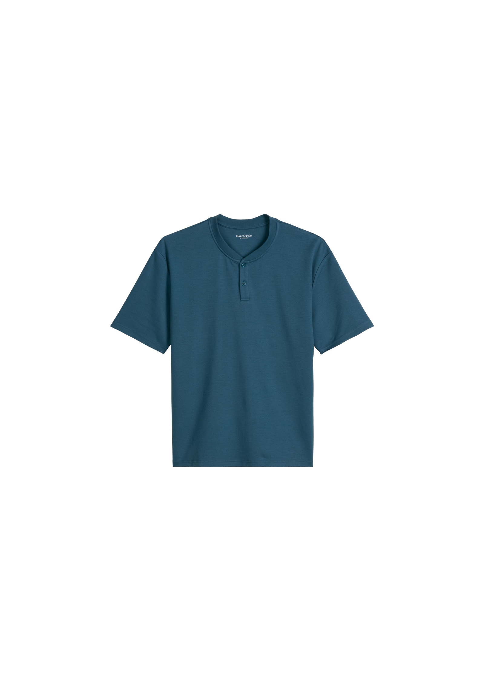 Marc O'Polo Pyjamaoberteil »Mix N Match Interlock« mit Rundhalsausschnitt, kleiner Knopfleiste und kurzem Arm