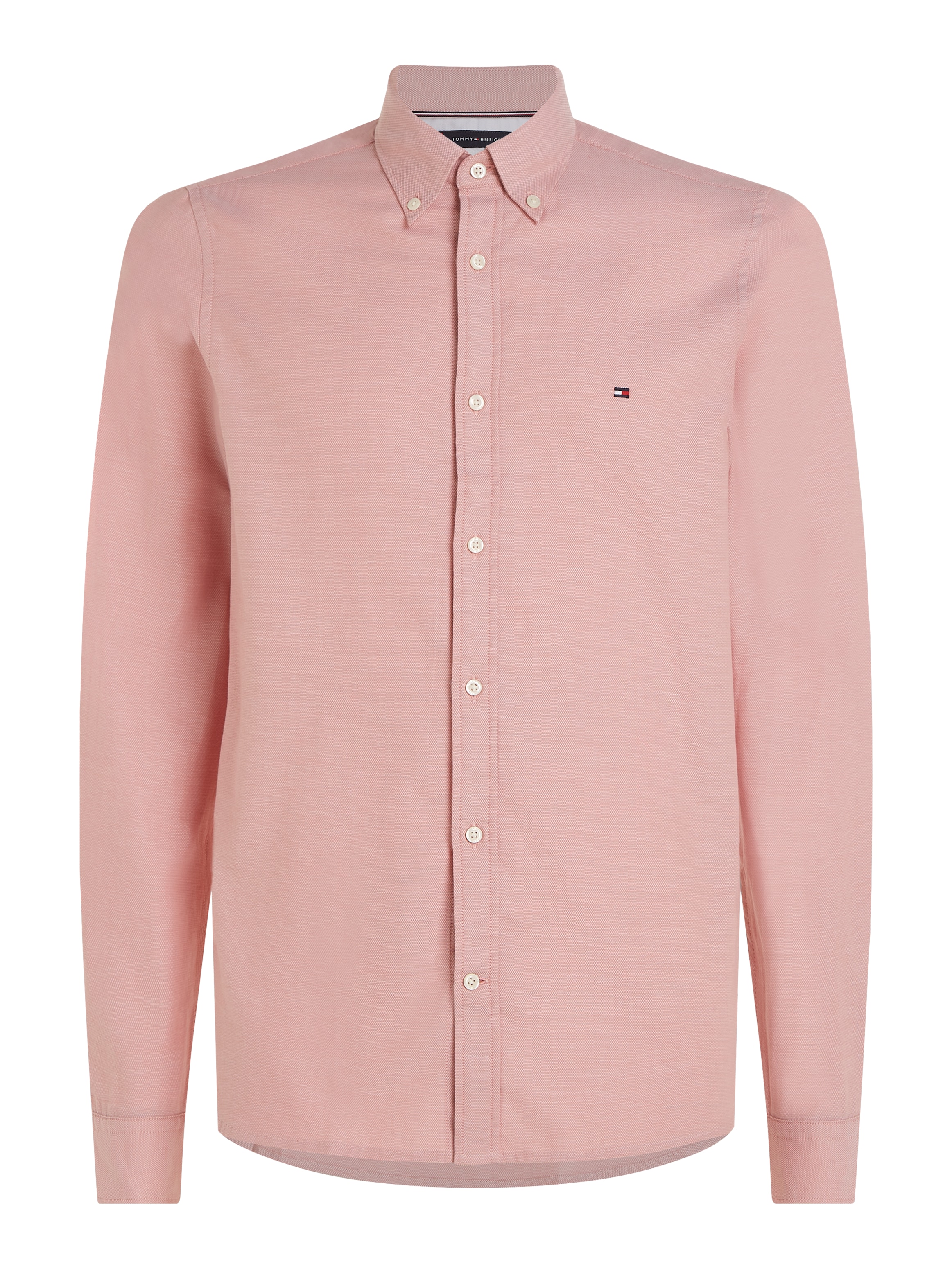 Tommy Hilfiger Langarmhemd »FLEX DOBBY SF SHIRT«, mit Knopfleiste