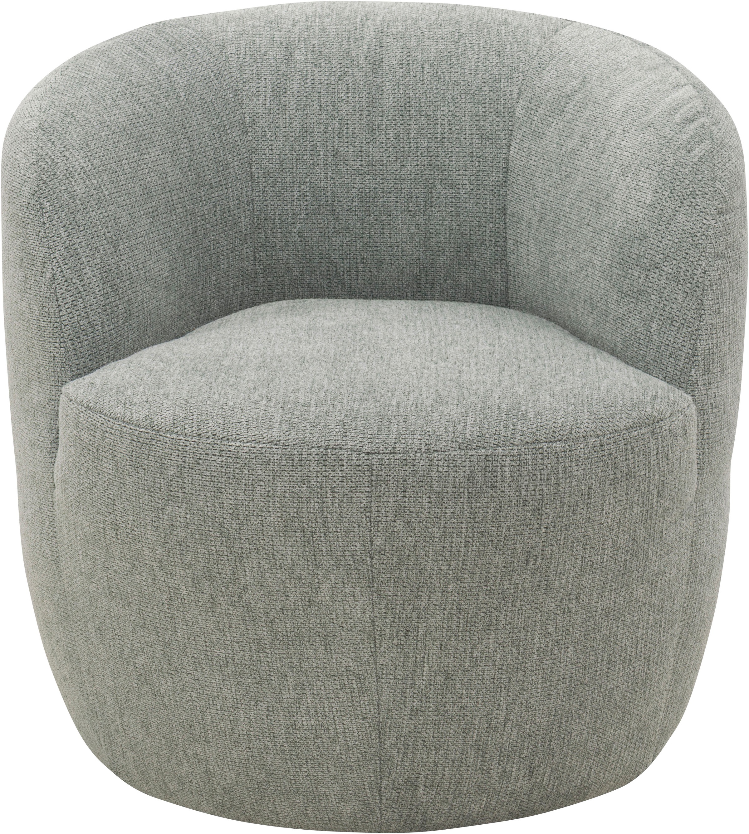 DOMO collection Sessel »Obidos moderner Loungesessel« Struktur weich, grau