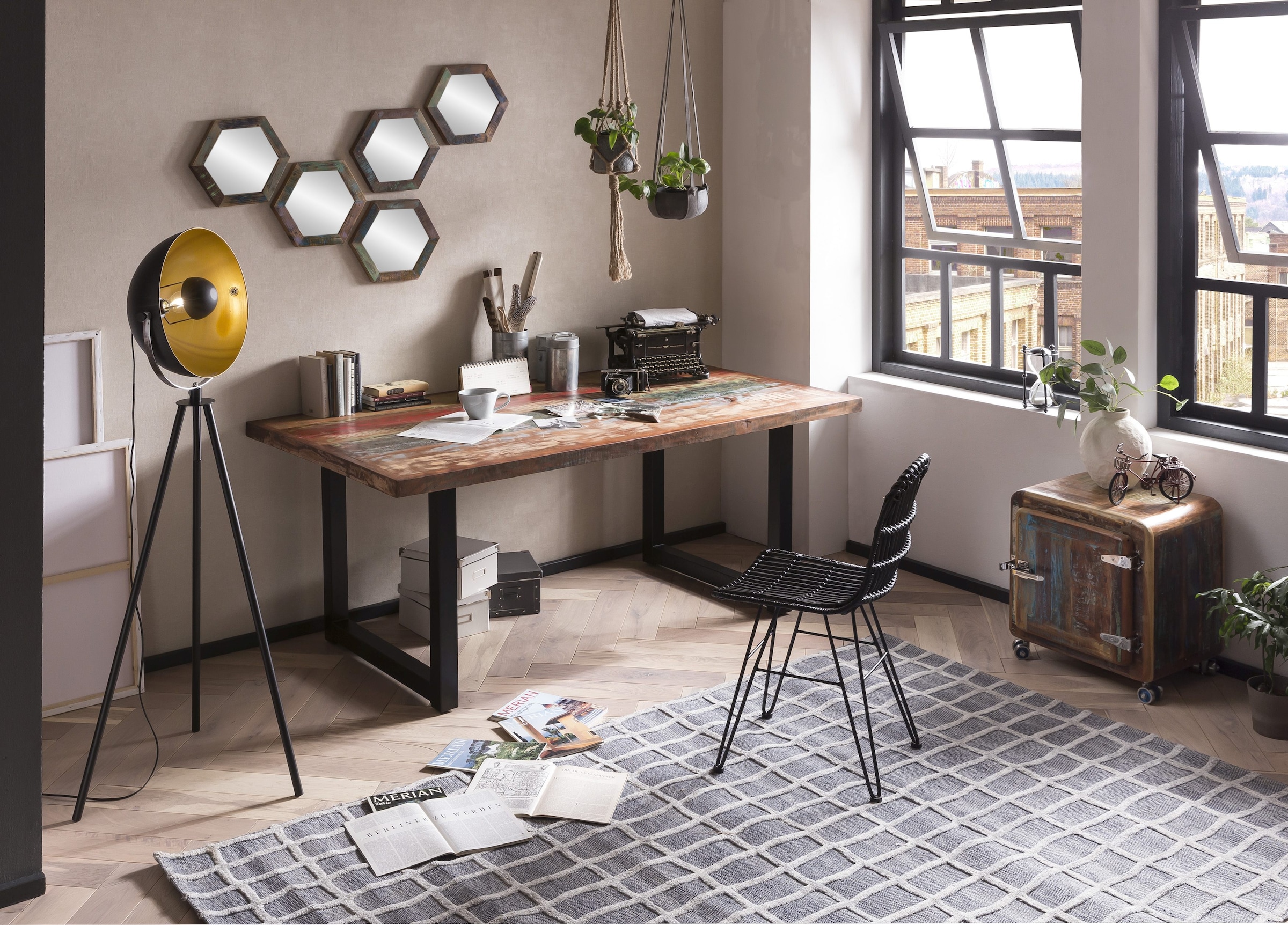 SIT Tischbein, (1 St.), modernes Kufen-Gestell