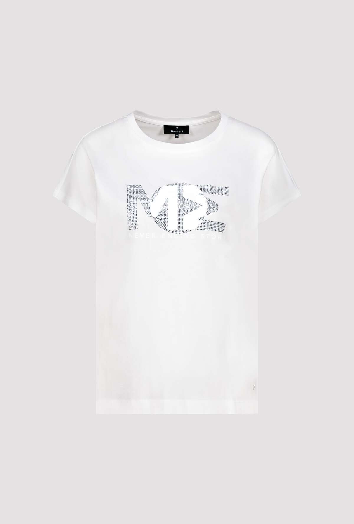 Monari T-Shirt »Shirt Basic Schmuck« Regular fit mit Strasssteinen
