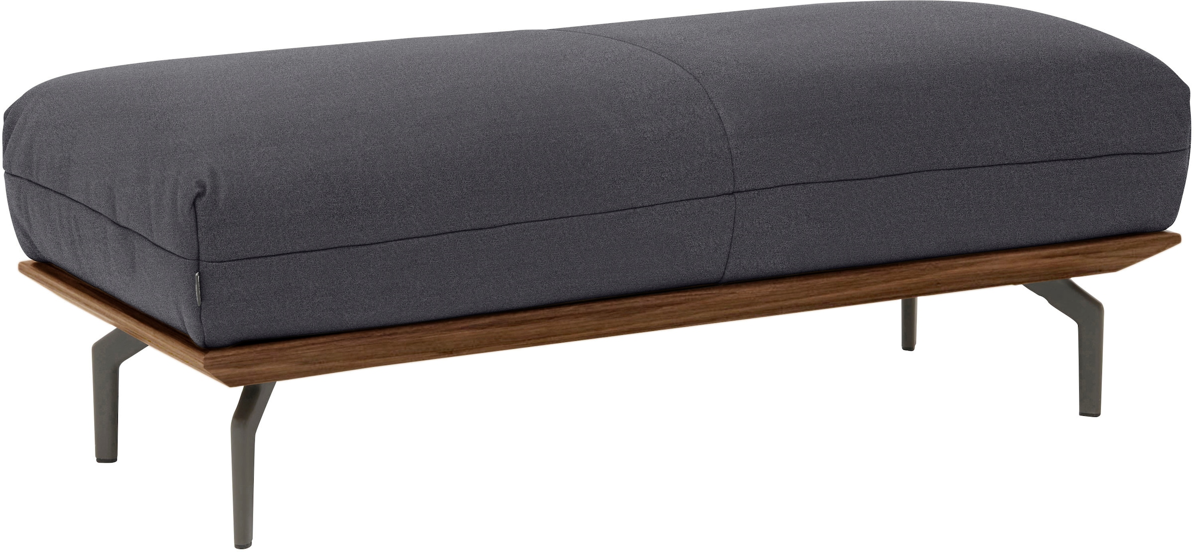 Creation BY ROLF BENZ Polsterhocker »CR.420, Designhocker, Sitzhocker« in 2 Bezugsqualitäten, Holzrahmen in Eiche Natur oder Nussbaum