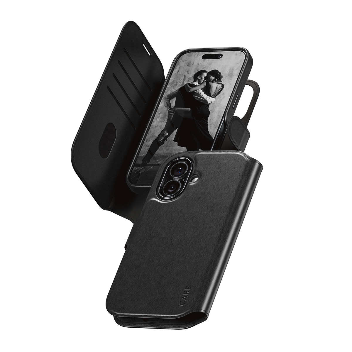 CARE by PanzerGlass Handyhülle »Tango 2-in-1 Wallet Case für Apple iPhone 17« Smartphones Backcover, Schutzhülle, Handyschutzhülle, Case, Schutzcase, stoßfest