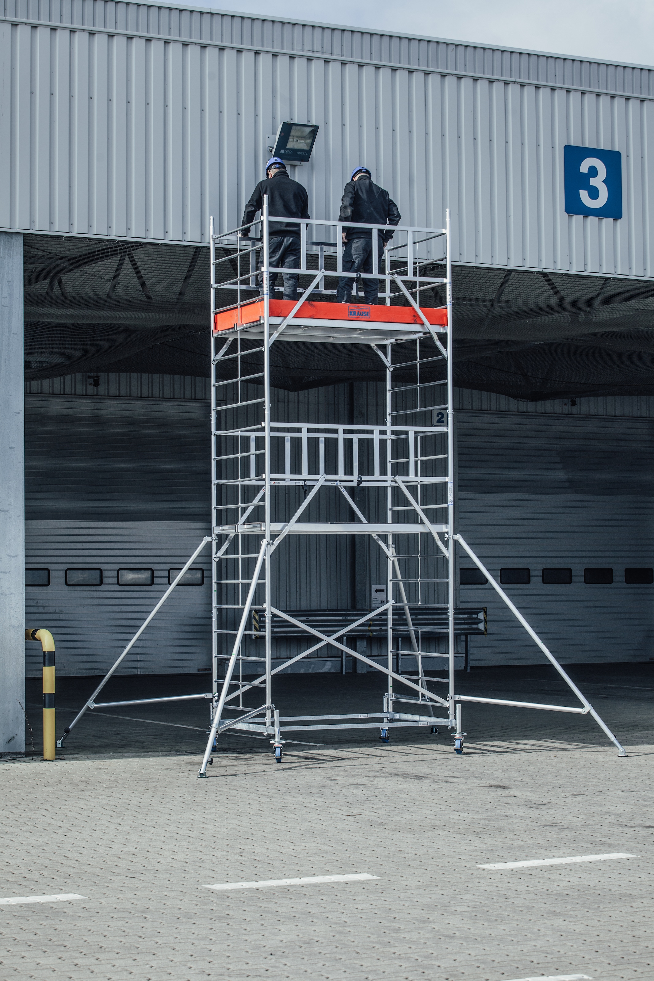 KRAUSE Fahrgerüst »ProTec XXL Breitaufbau«, Arbeitshöhe: 7,3 Meter