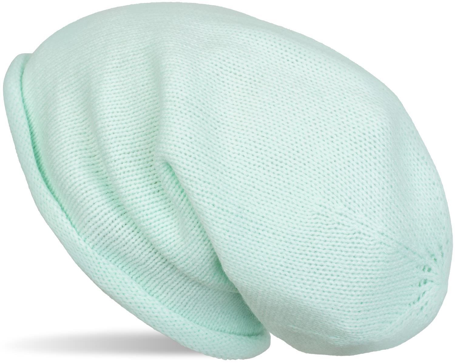 styleBREAKER Strickmütze »Feinstrick Beanie Mütze mit Rollrand« 1 Stk.