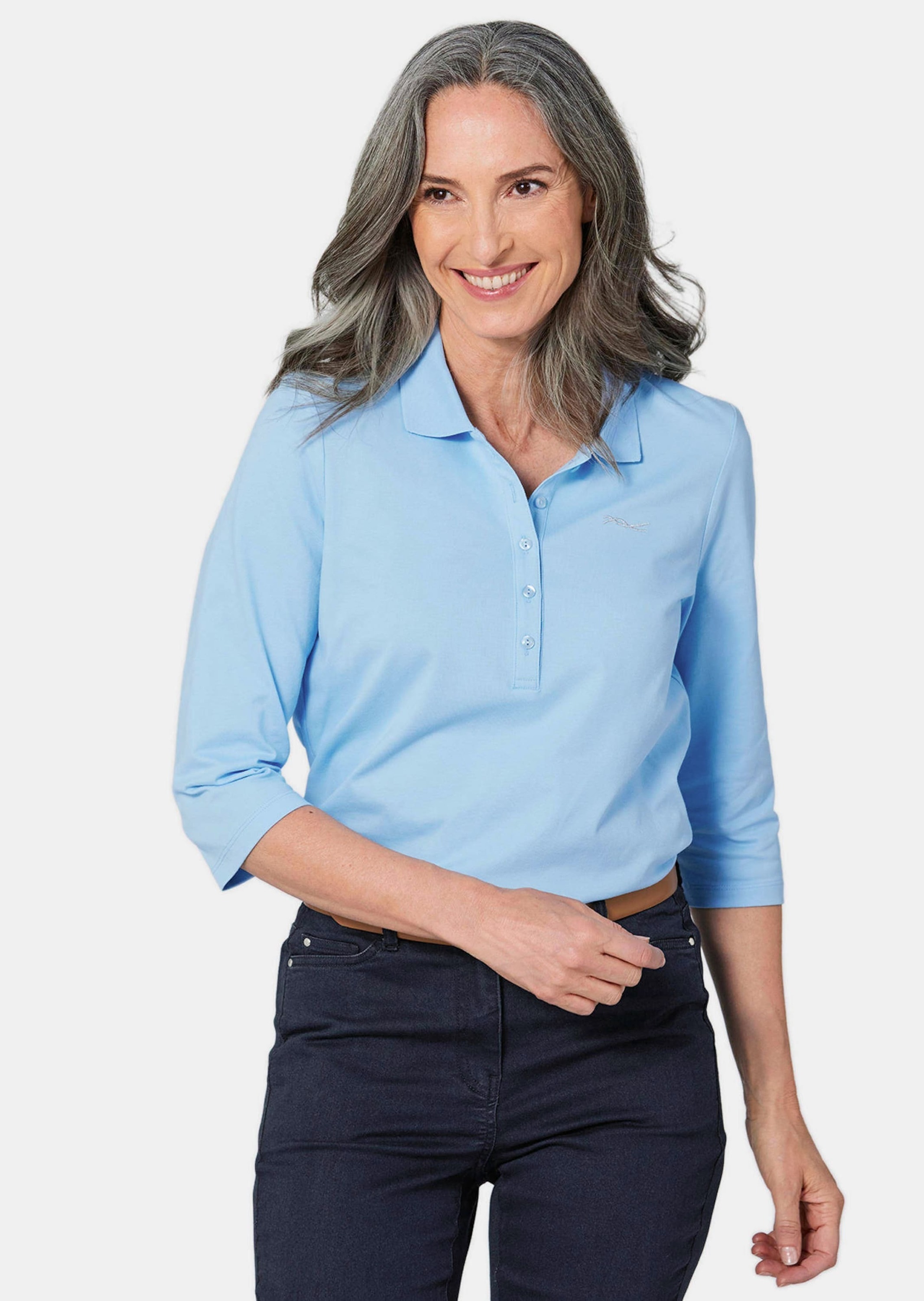 GOLDNER Poloshirt »Kurzgröße Poloshirt in hochwertiger Pikee-Qualität«