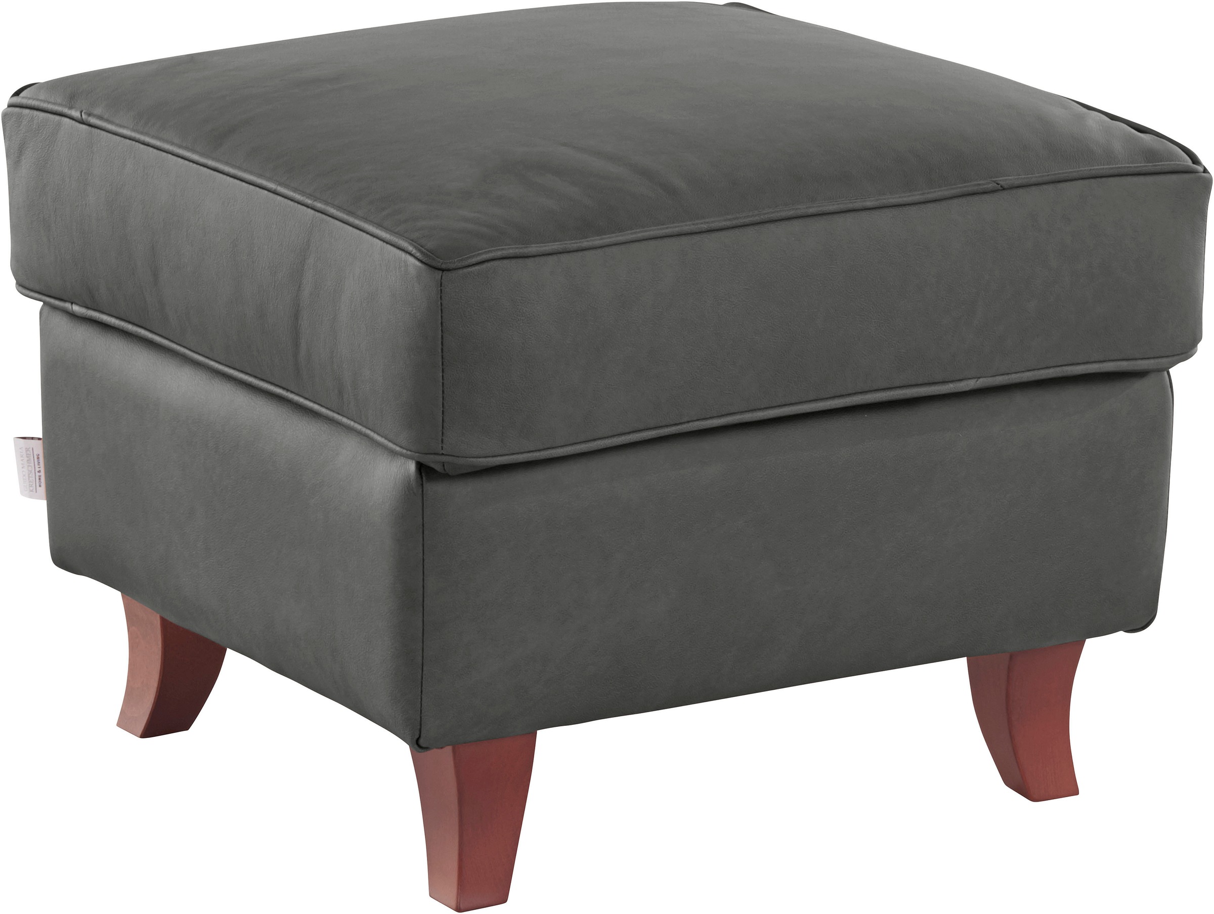 Home affaire Polsterhocker »Reims«, echte Chesterfield-Knopfheftung, Samtoptik mich changierender Optik