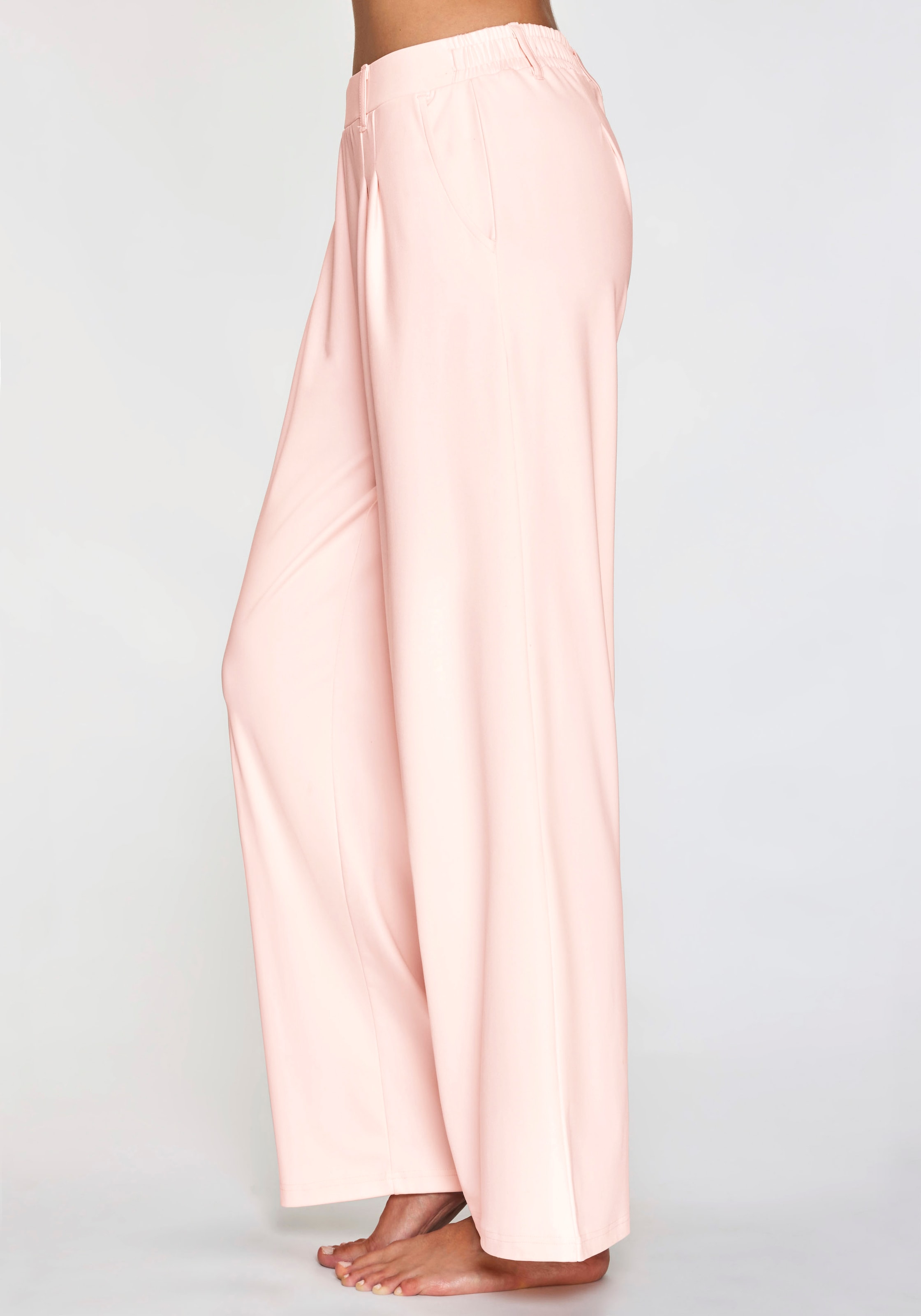 H.I.S Palazzohose  mit weitem Bein und kleinen Falten am Bündchen, Loungewear