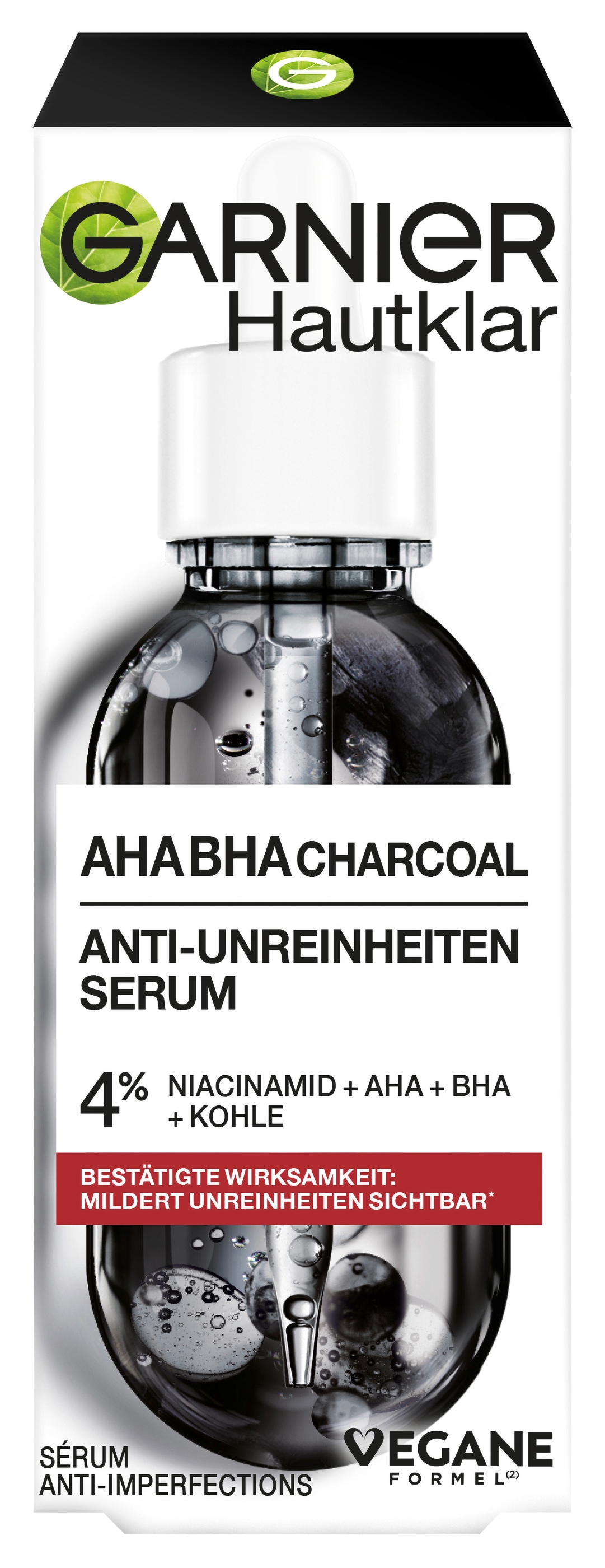 GARNIER Gesichtsserum »Hautklar Anti-Unreinheiten Serum« mildert Unreinheiten, erneuert Haut, sorgt für glatte Haut