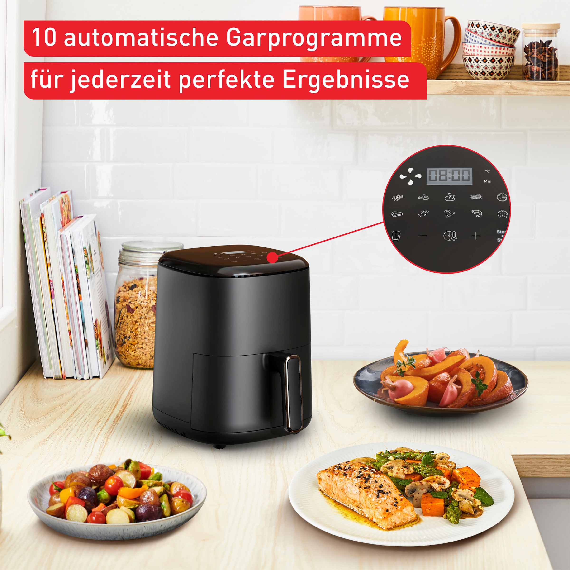 Online im Fry Tefal Shop W OTTO 1300 Easy »EY1458 Heißluftfritteuse Compact«,