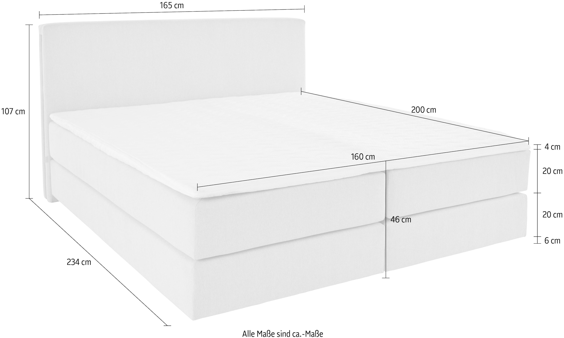 LeGer Home by Lena Gercke Boxspringbett »Zalia«