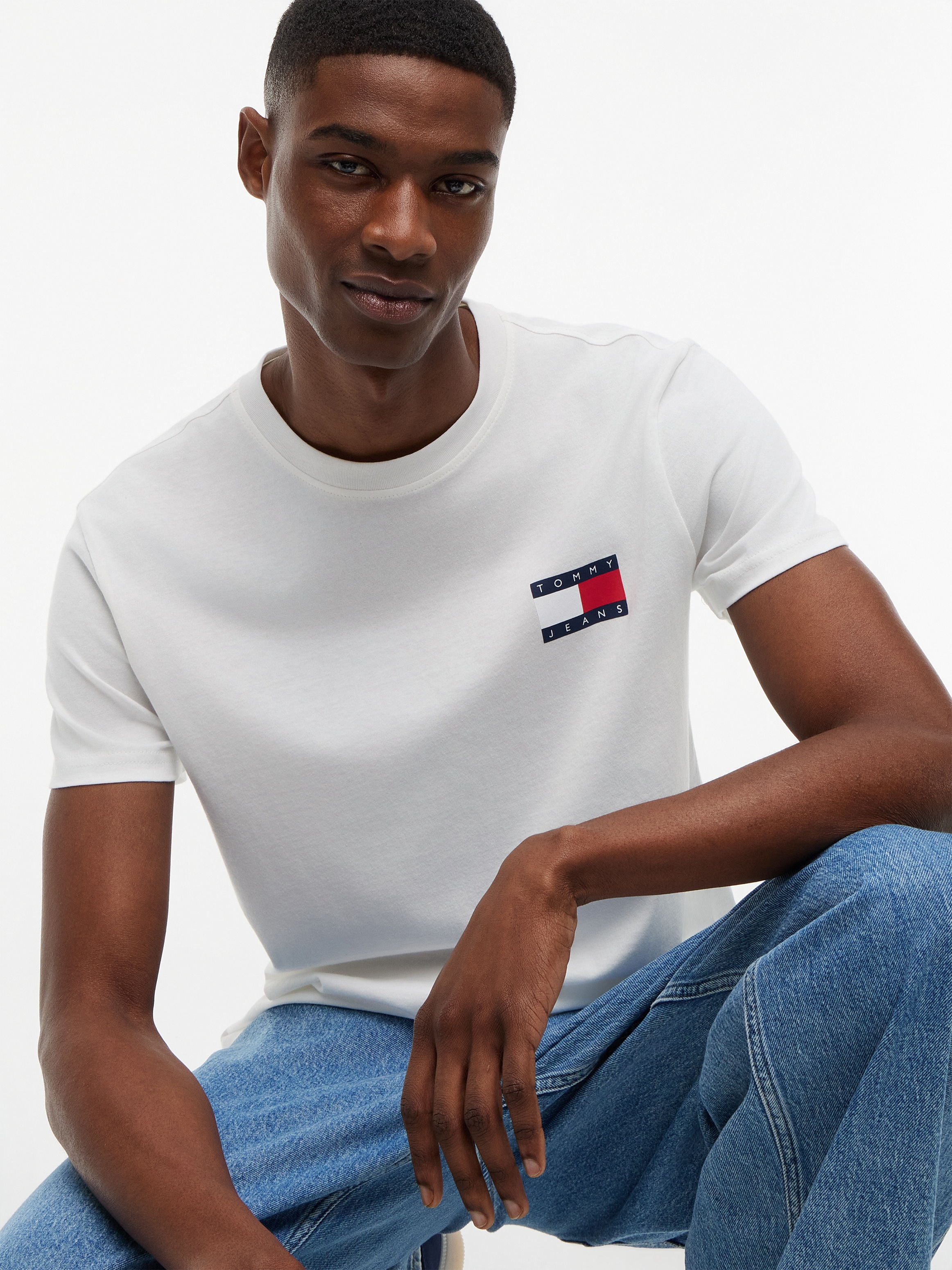 Tommy Jeans T-Shirt »TJM SLIM 2PACK ESS FLAG TEE« 2 Stk.