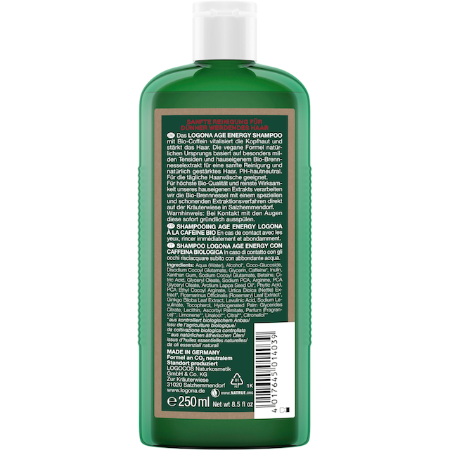 LOGONA Haarshampoo »Logona Age Energy Shampoo Bio-Coffein« bei OTTOversand
