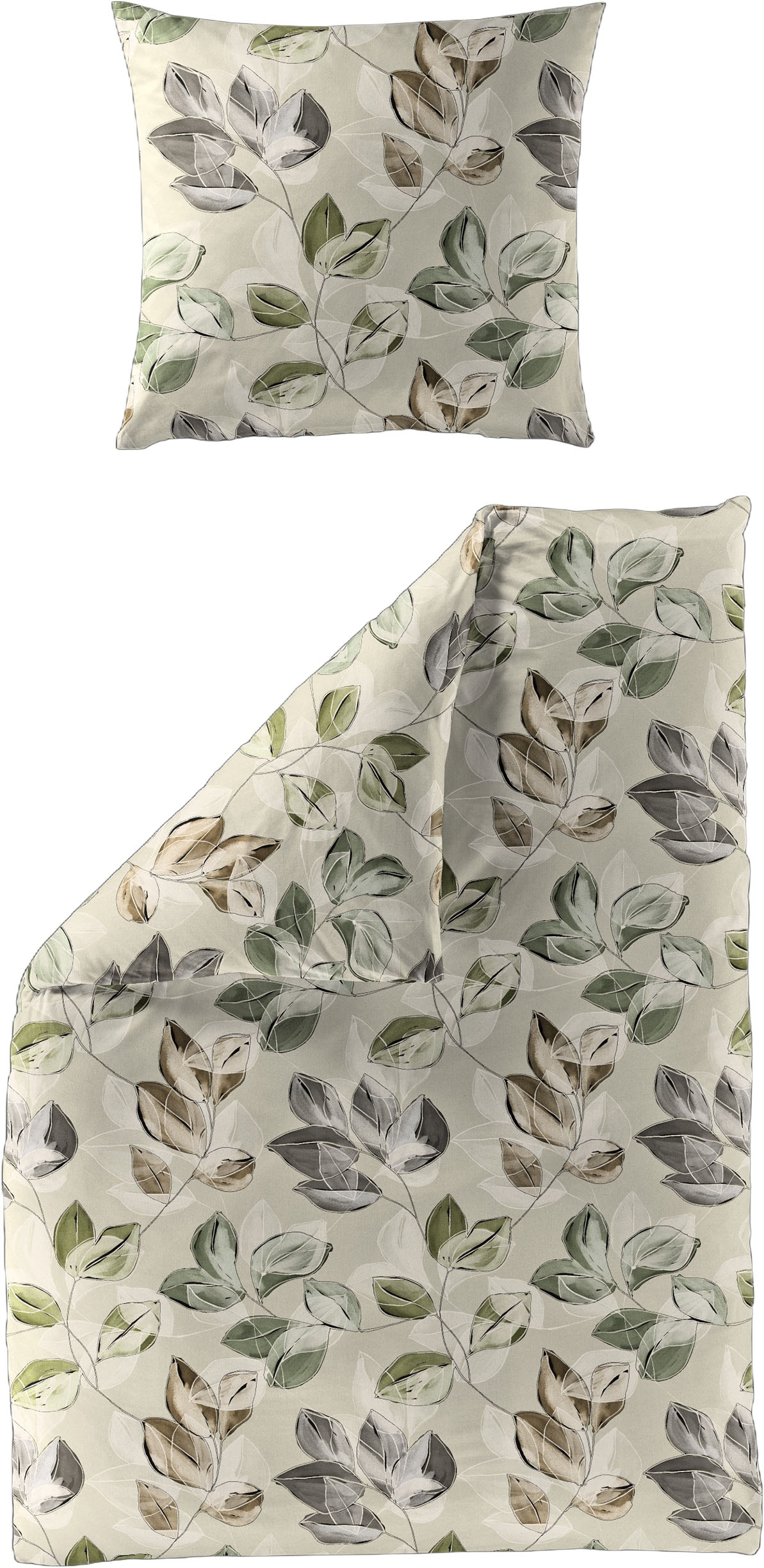 BIERBAUM Bettwäsche »4136« 2 Stk. tlg. Biber, 100 % Baumwolle, pflegeleicht, kuschelig weich