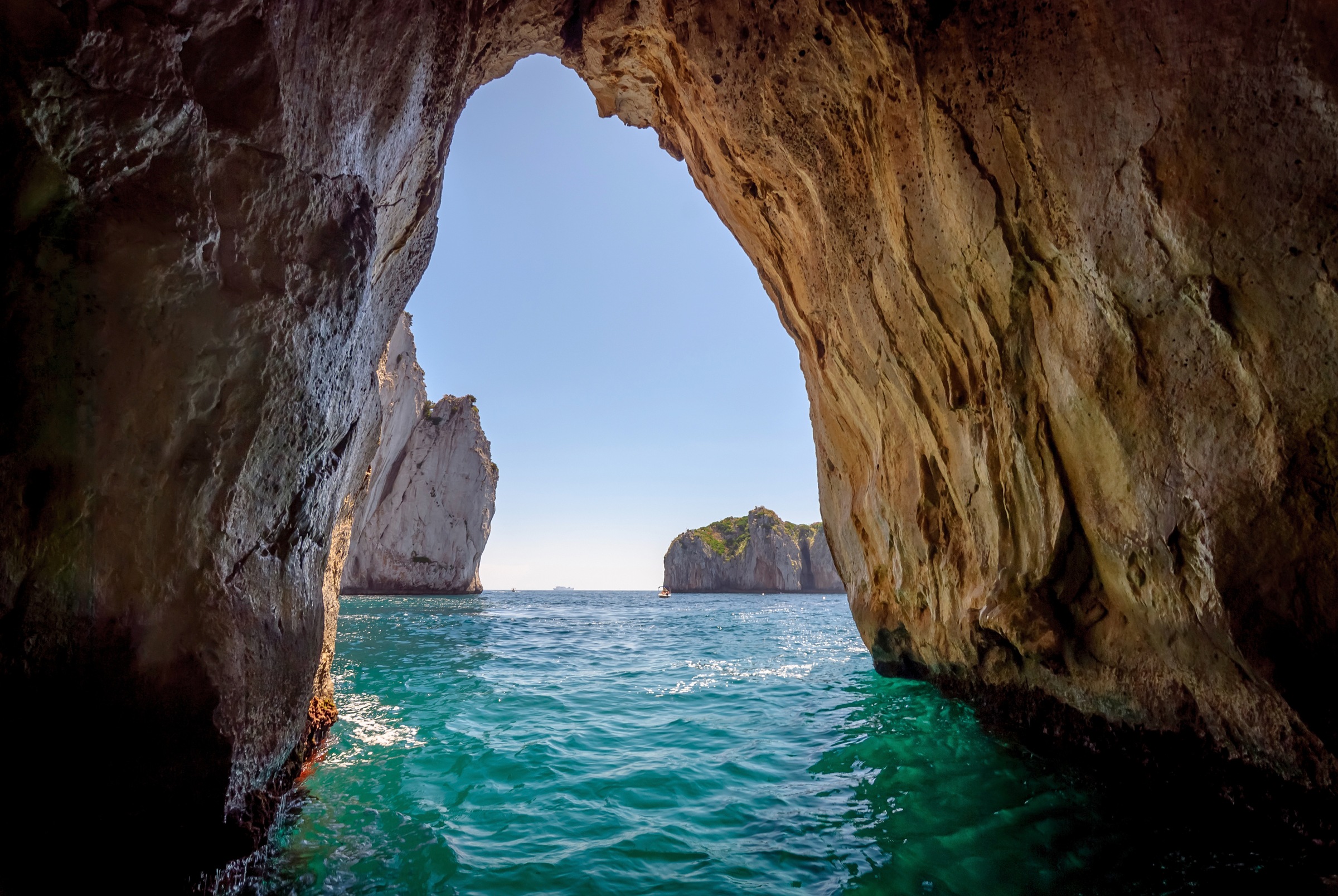 Fototapete »Blue Grotto in Capri island«