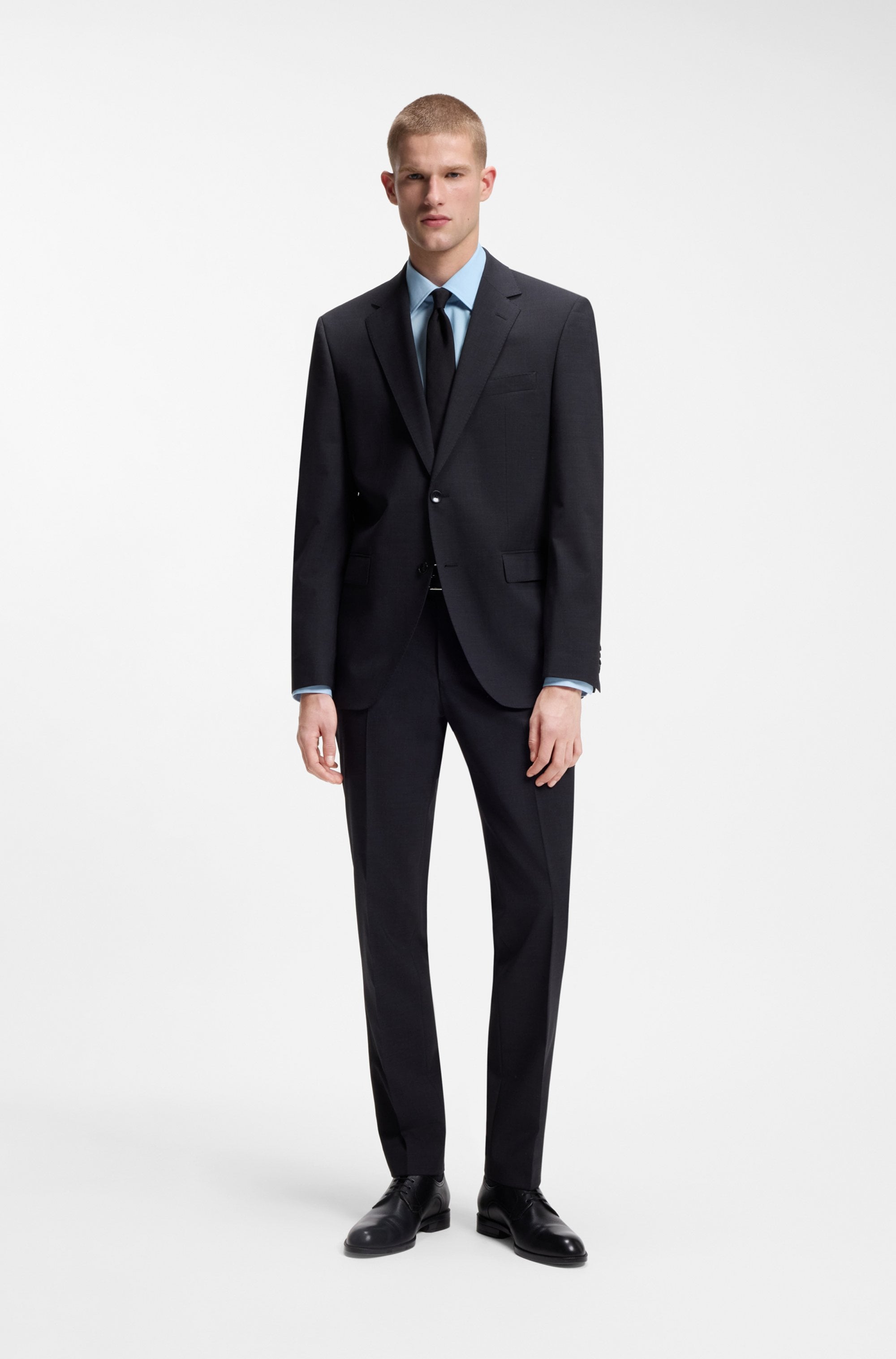 BOSS Businesshemd Kentkragen, Regular Fit, bügelleichte Qualität