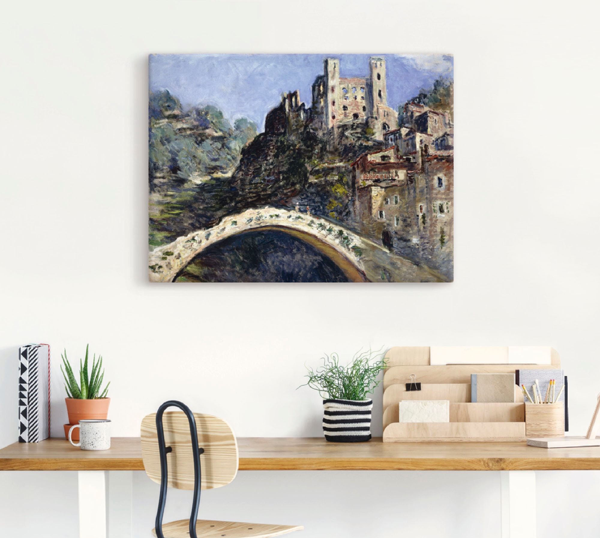 Artland Leinwandbild »Dolceacqua. 1884«, Italien, (1 St.), auf Keilrahmen gespannt
