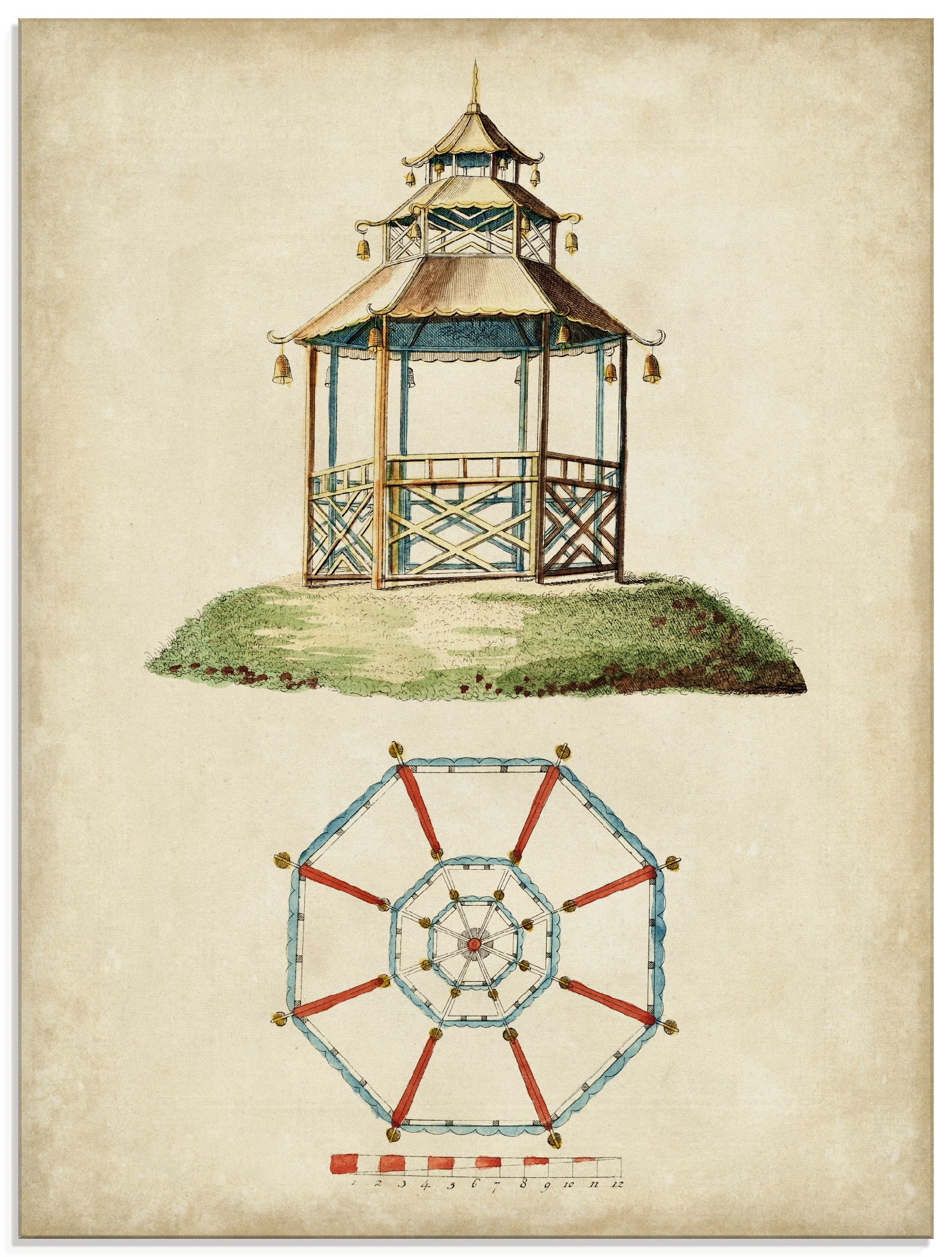 Artland Glasbild »Gartentore II«, Architektonische Elemente, (1 St.)