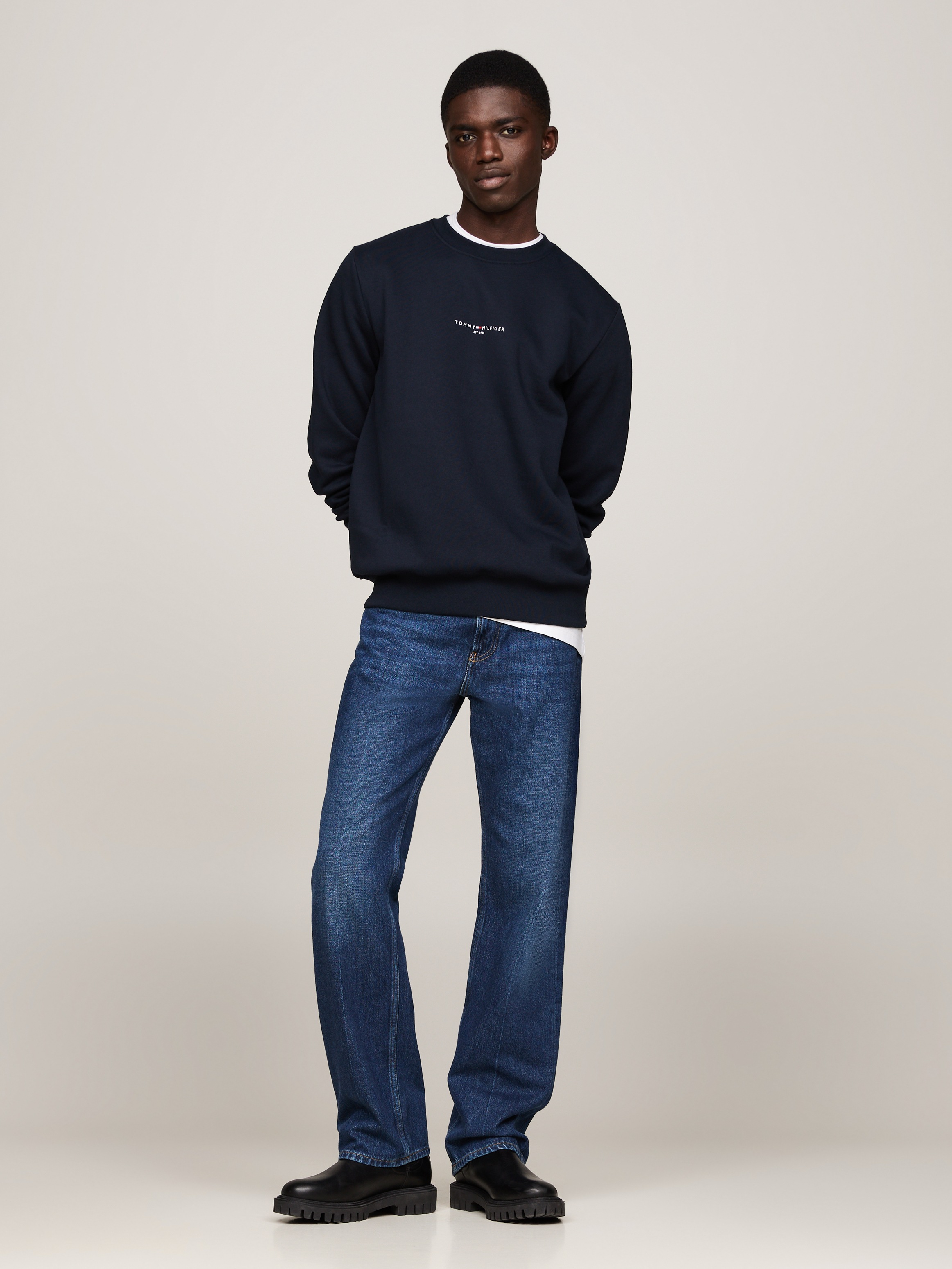 Tommy Hilfiger Sweatshirt »TOMMY LOGO TIPPED CREWNECK«