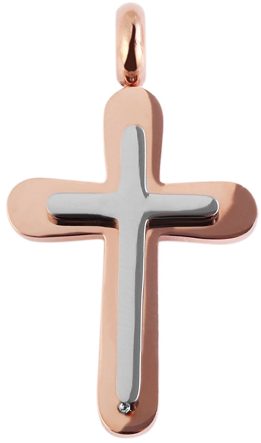 Adelia´s Kreuzanhänger »Unisex Anhänger ¿ Kreuz Kreuzanhänger aus Edelstahl«