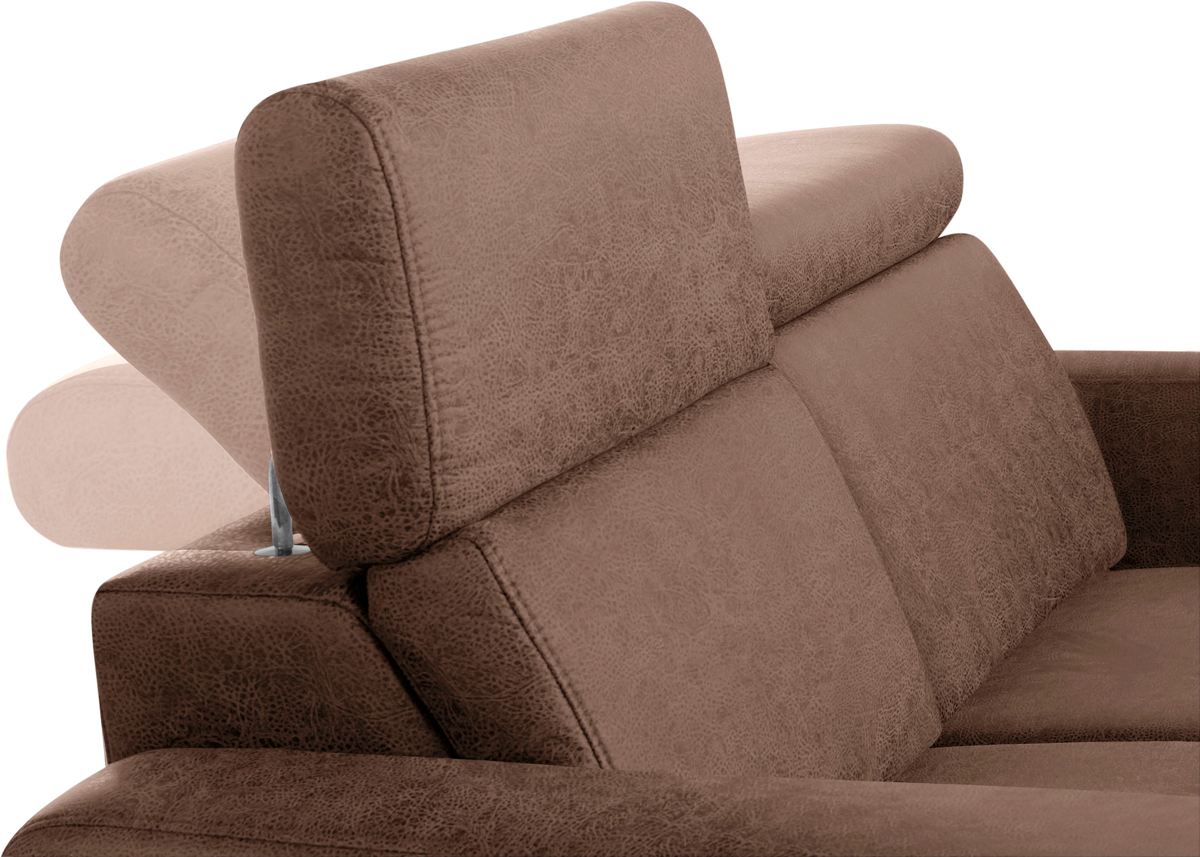 sit&more 2-Sitzer »Bologna« inklusive Kopfteilverstellung und Federkern