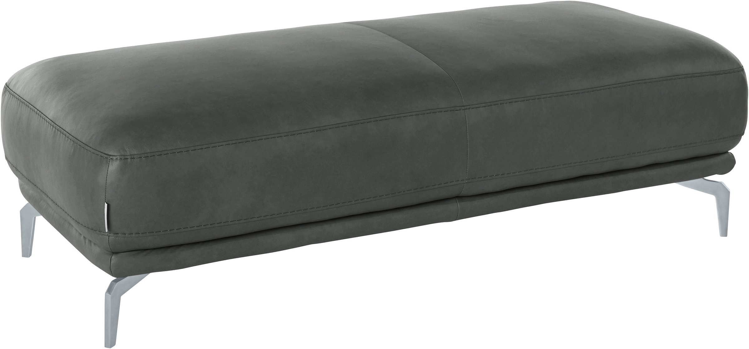 W.SCHILLIG Hocker »montanaa«, mit Metallfüßen in Silber matt, Breite 141 cm