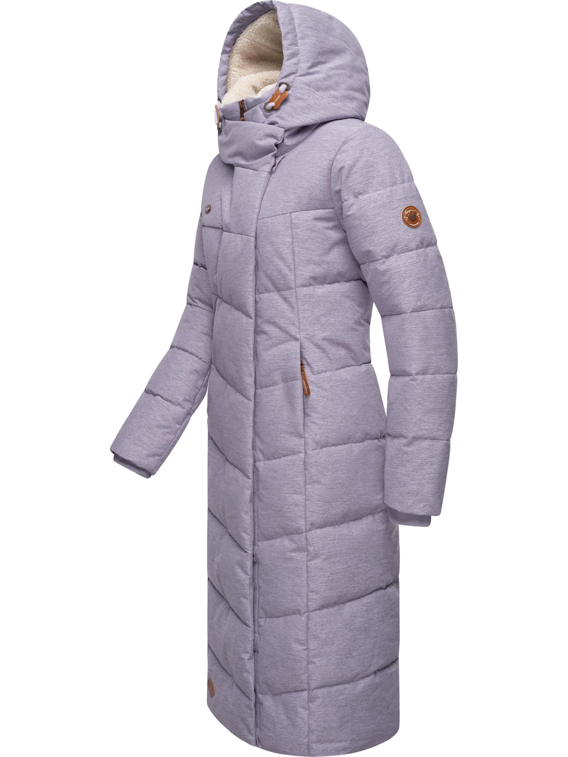 Ragwear Wintermantel »Wintermantel Pavla Long«, extralanger Winterparka mit Teddyfutter und Kapuze