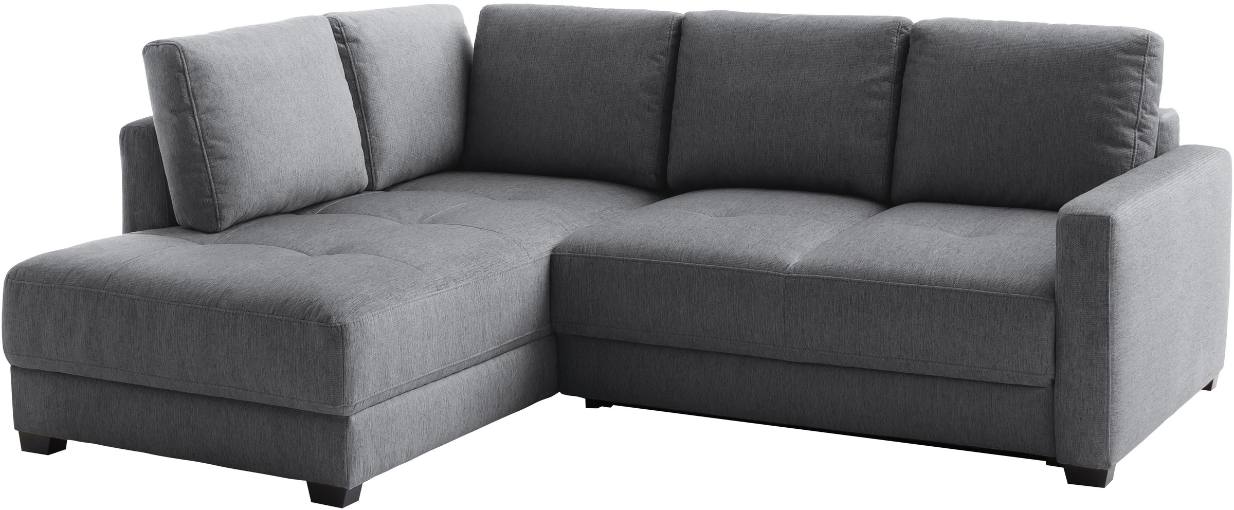 Mr. Couch Ecksofa »Pierre, L-Form mit BoxSpring« Mit Boxpring-Taschenfederkern