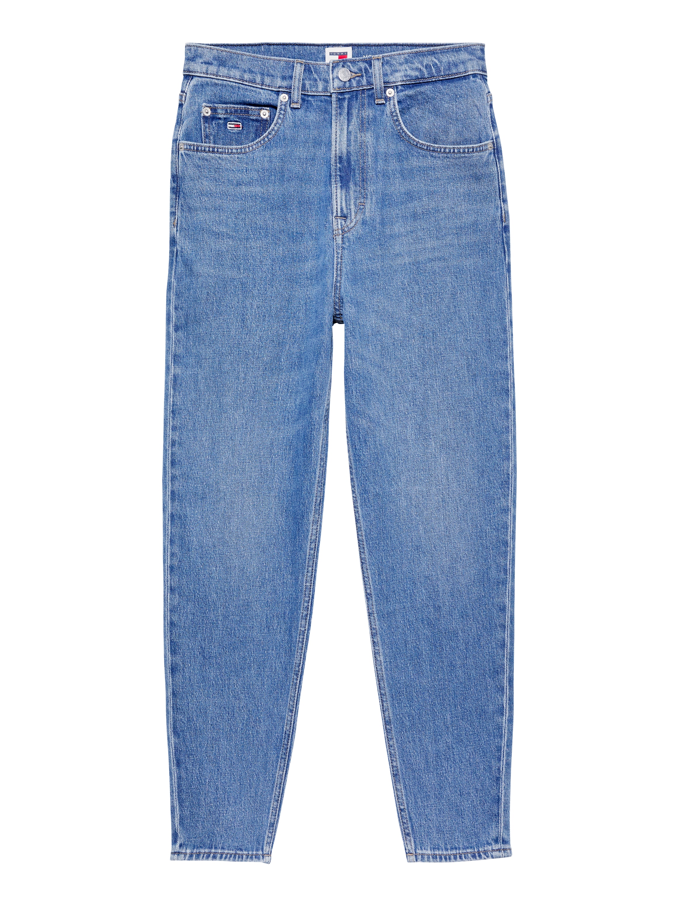 Tommy Jeans Tapered-fit-Jeans »High waist - Mom-Jeans Tapered«, Im 5-Pocket-Style und leicht ausgewaschen