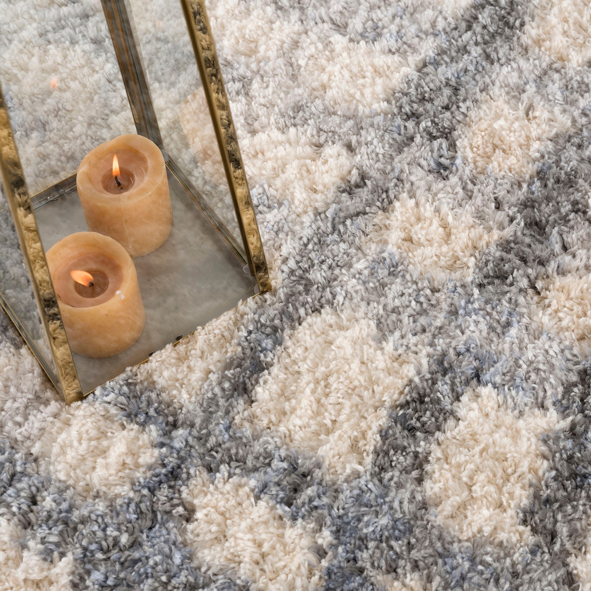Sanat Hochflor-Teppich »Versay 1504«, rechteckig, 45 mm Höhe, Wohnzimmer, Langflor, Shaggy Teppich