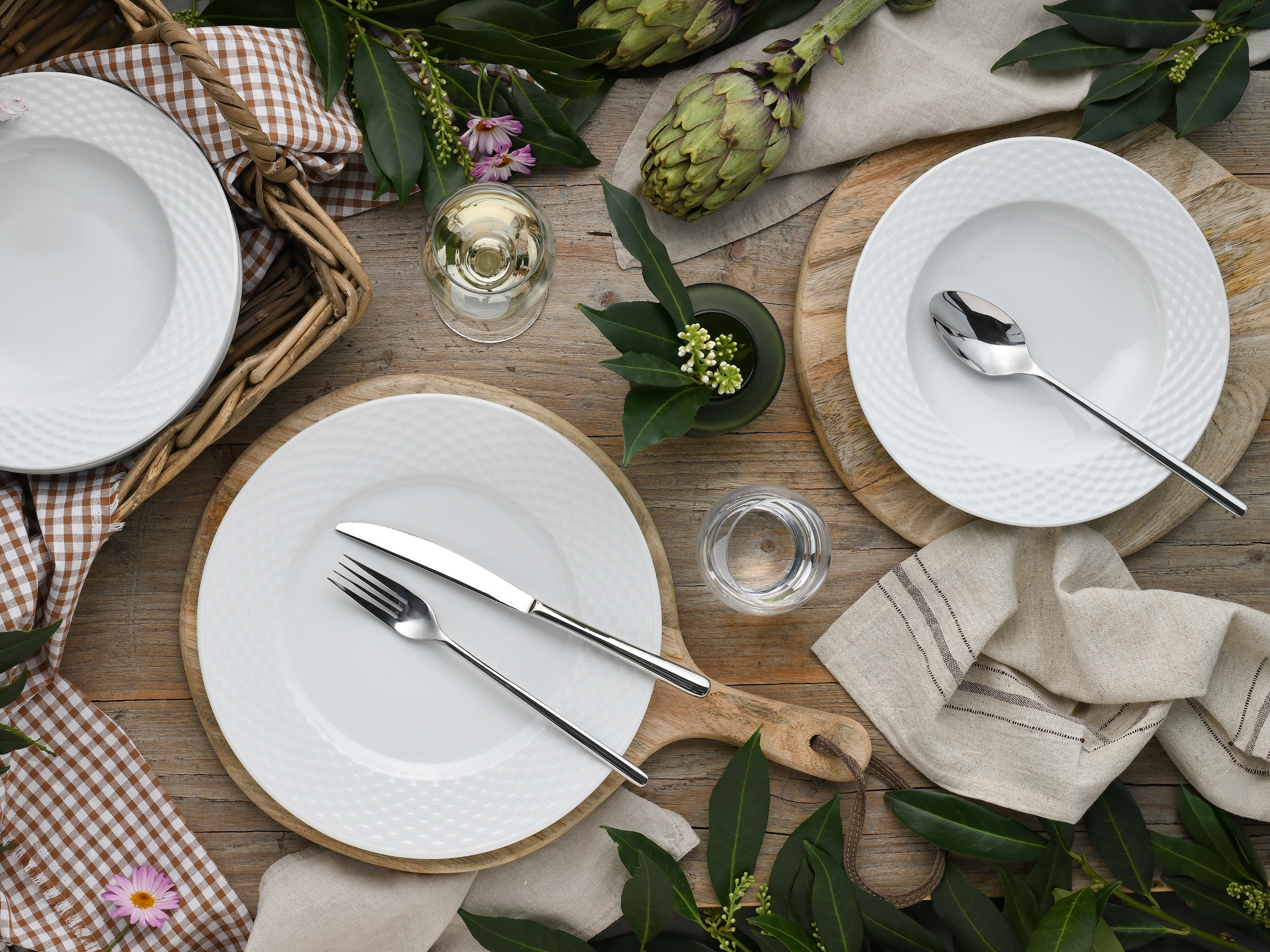 CreaTable Tafelservice »Polo, Service 12-tlg.« Teller Set, Daily Use, Zeitlos