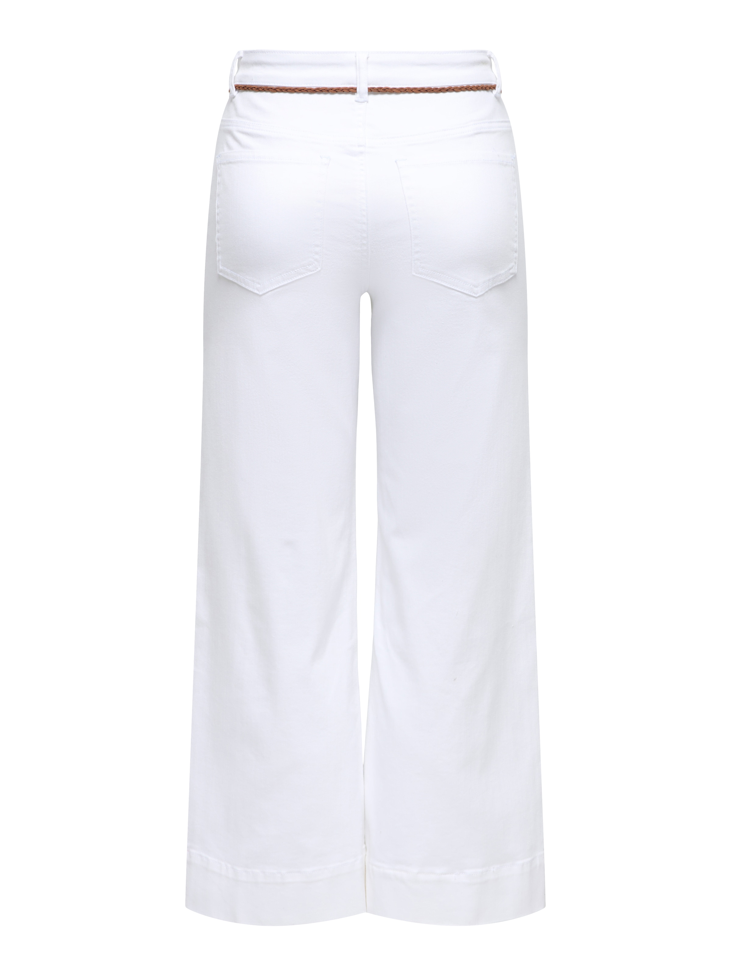 ONLY High-waist-Jeans »ONLMADISON HW BELT WD CRP WHI DNM GUA000« Materialmix, high waist, wide fit