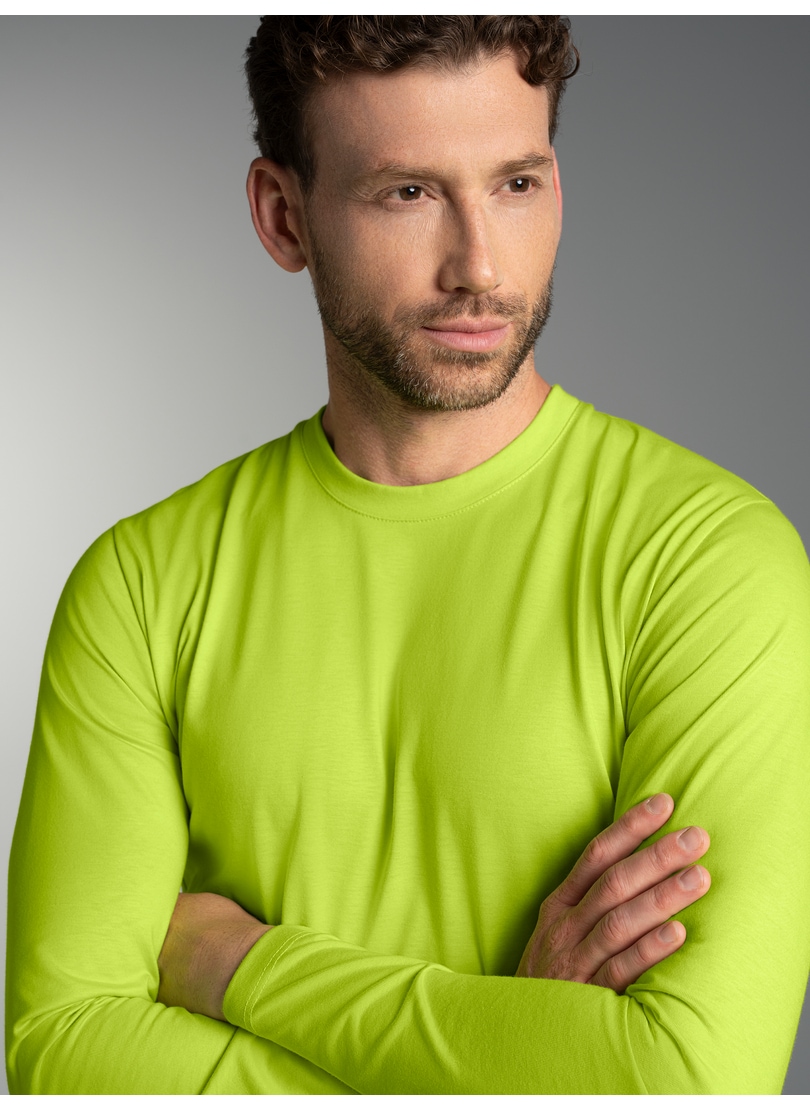 Trigema T-Shirt »TRIGEMA Langarmshirt aus 100% Baumwolle« 1 Stk.