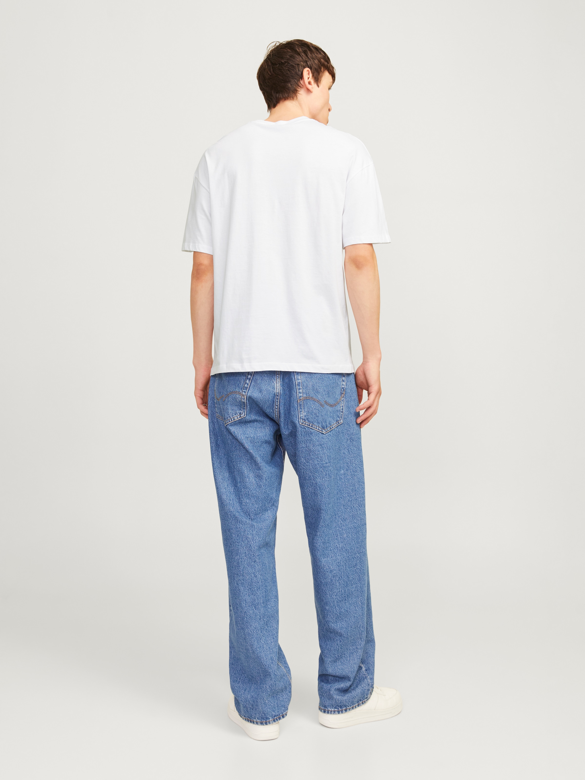 Jack & Jones Rundhalsshirt »JJEBRADLEY TEE SS O-NECK 2PK MP NOOS« Packung, 2 Stk. Baumwolle, relaxed fit