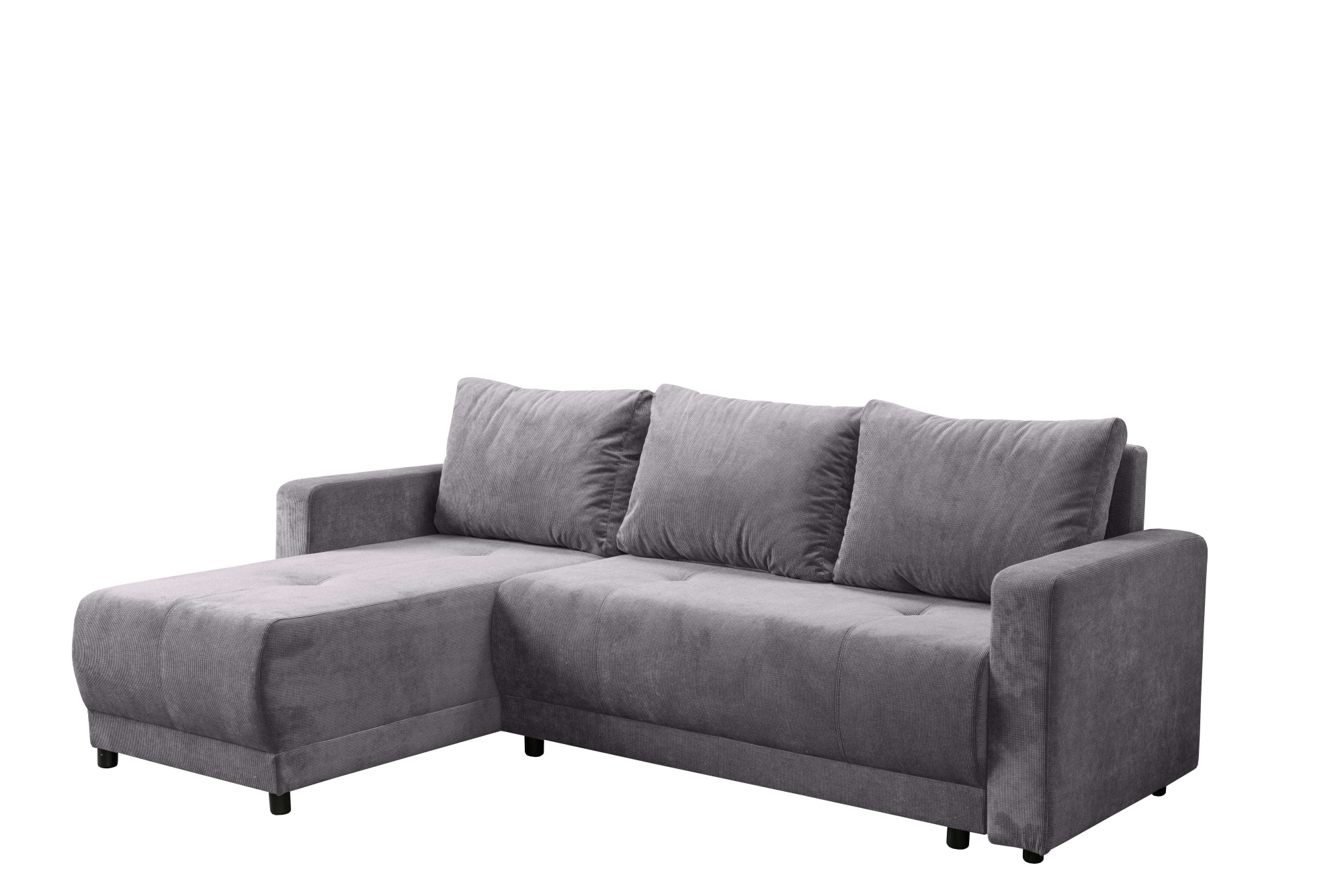 INOSIGN Ecksofa »Navarra, Schlafsofa, 230cm, m. Bettfunktion (115/200cm) und Bettkasten«, Recamiere beidseitig montierbar, in Cord