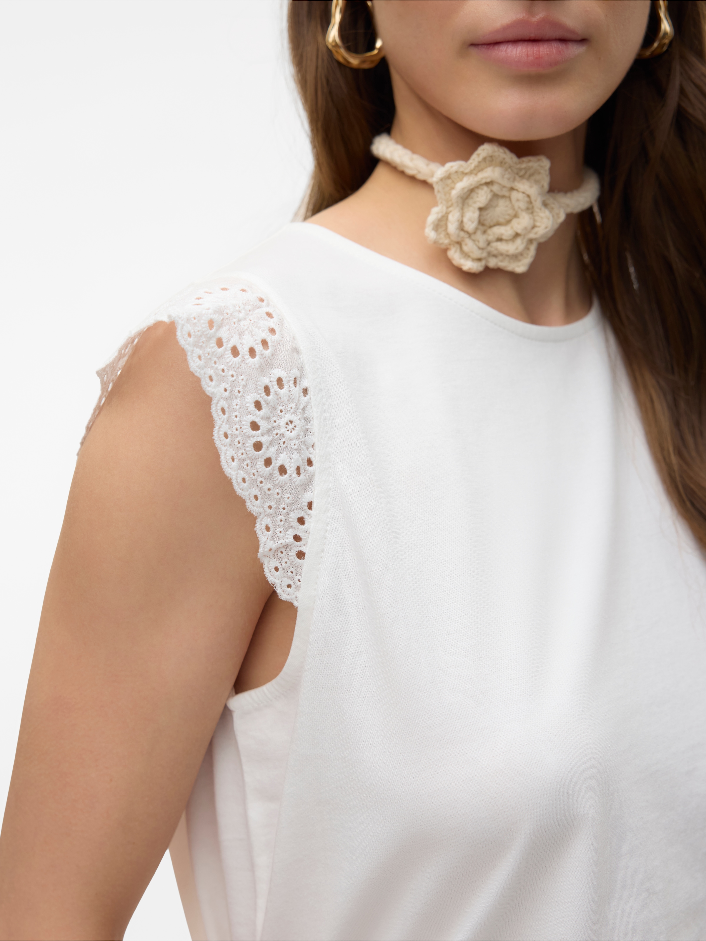 Vero Moda T-Shirt »VMEMILY SL GATHERING TOP JRS NOOS«