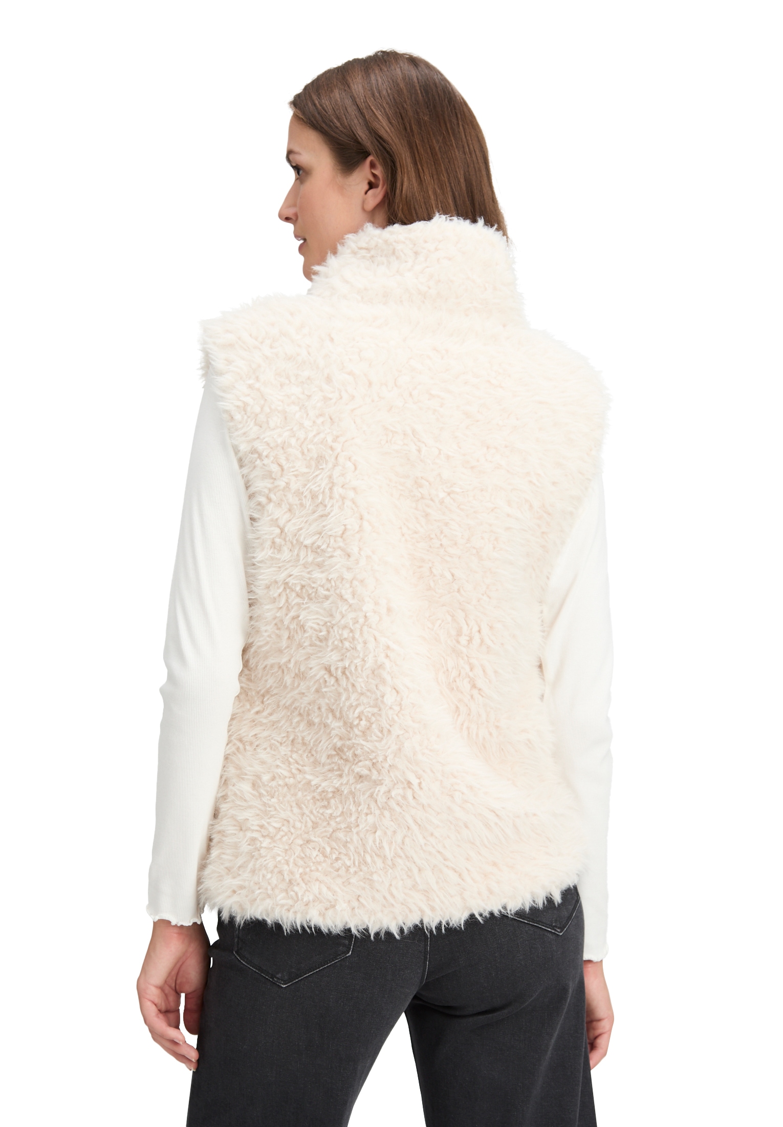 Betty&Co Fellimitatweste »Kunstfell-Weste mit Stehkragen«