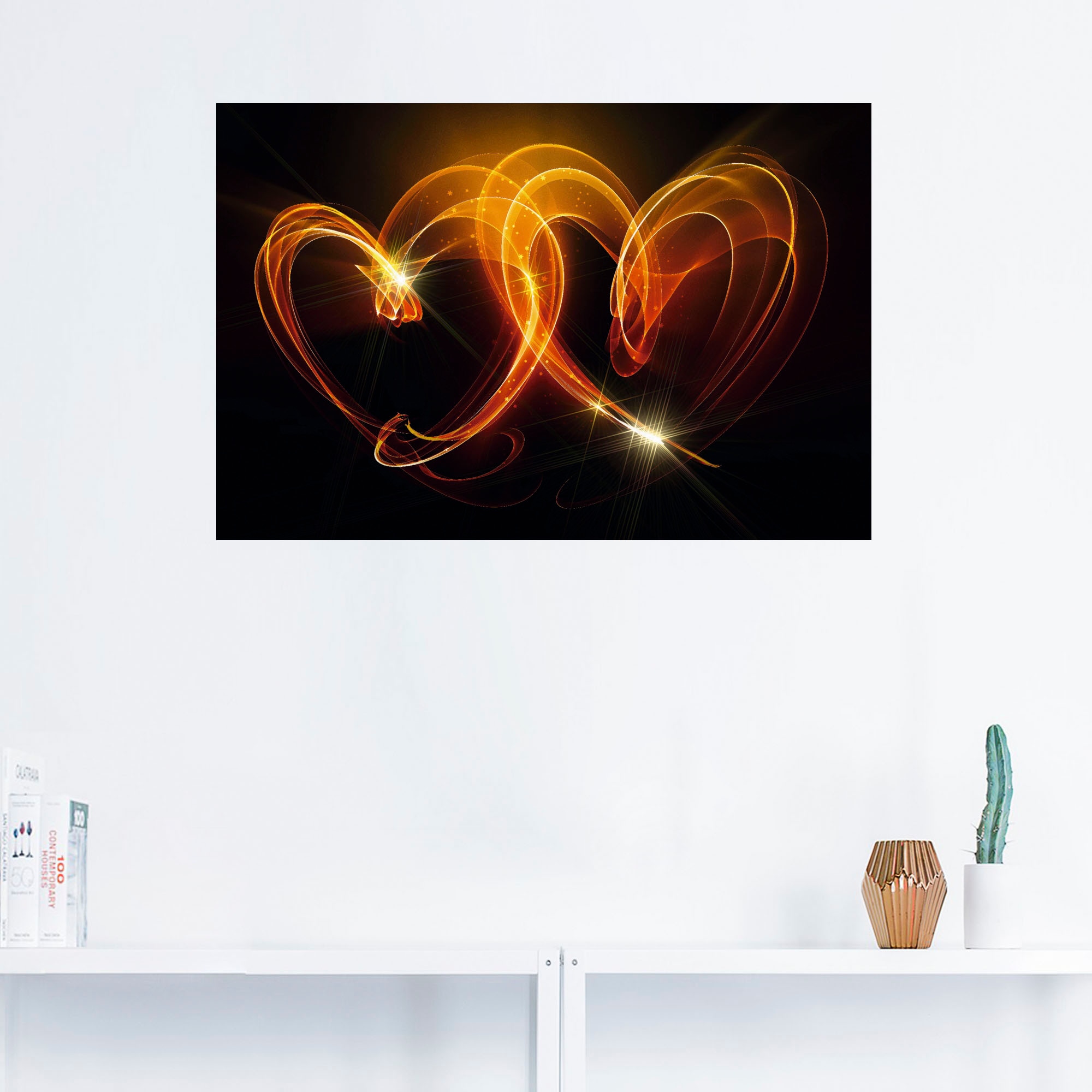 Artland Wandbild »Verbundenheit«, Herzen, (1 St.), als Alubild, Outdoorbild, Leinwandbild, Poster, Wandaufkleber