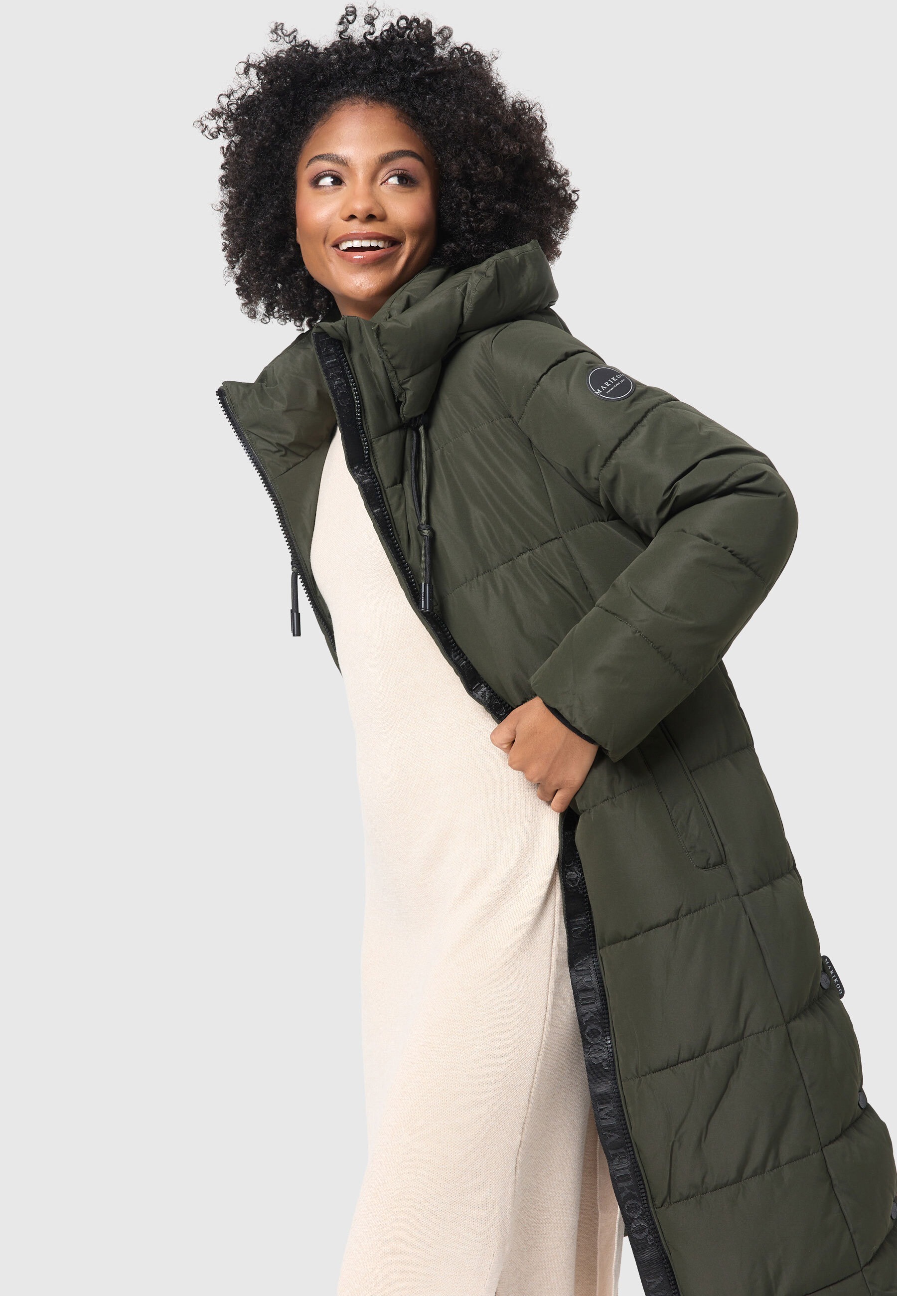 Marikoo Winterjacke »Marikoo Nadeshikoo XVI Damen lange Winter Steppjacke B985«