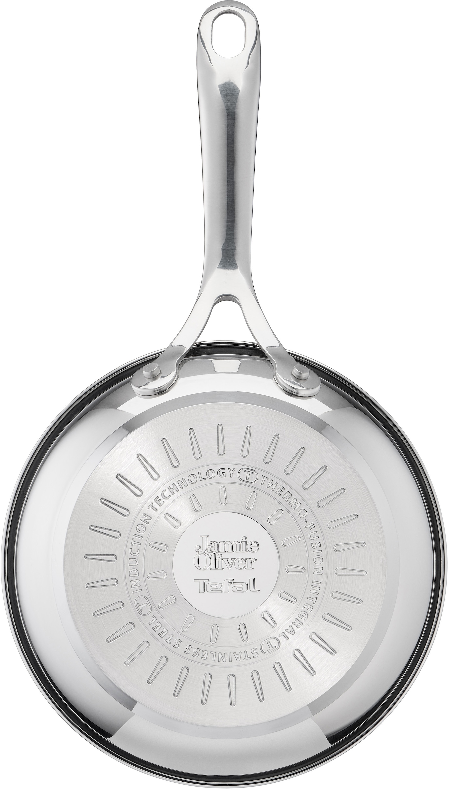 Tefal Bratpfanne »Jamie Oliver Cook Smart«, Edelstahl, (1 tlg.), Edelstahl,Antihaftversiegelung,Thermo-Signal,alle Herdarten,Induktion