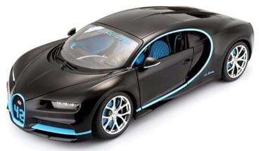 Sammlerauto »Bugatti Chiron, 1:24, schwarz«, 1:24, aus Metallspritzguss