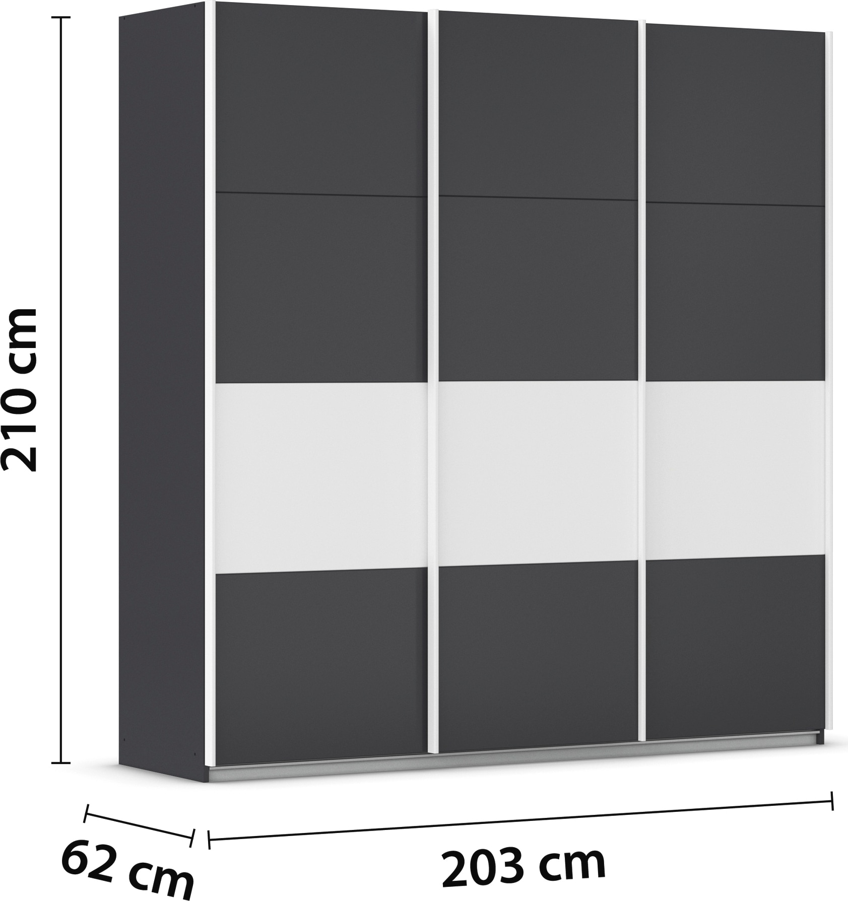OTTO home Kleiderschrank »Mehrzweckschrank Aktenschrank Möbel Mietswohnung Schlafzimmer CORTONA« Breiten 203/271/315/360 cm, Höhen 210/229 cm,  inkl. Inneneinteilung, 2 Stoffboxen extra Einlegeböden MADE IN GERMANY