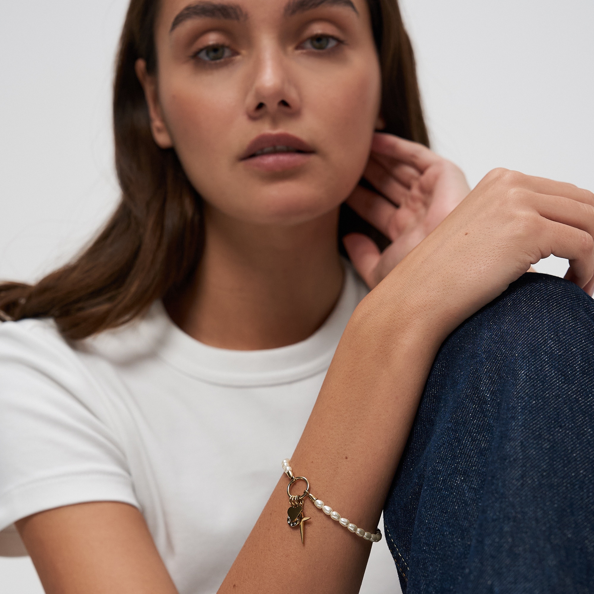 Tamaris Armband »Pearl Charms« mit Glasperle