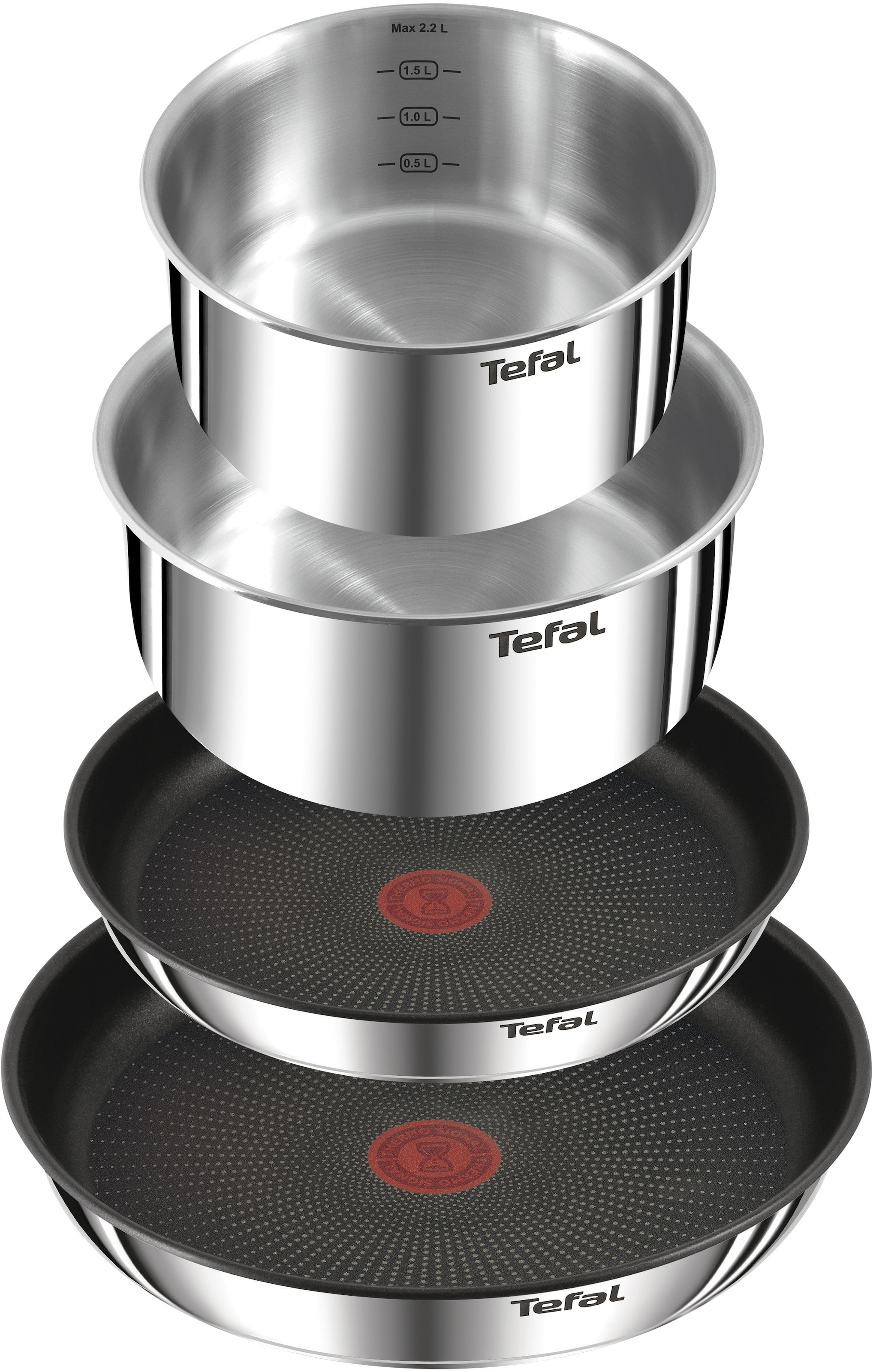Tefal Topf-Set »Ingenio Emotion« Set, 5 Stk. tlg. Edelstahl