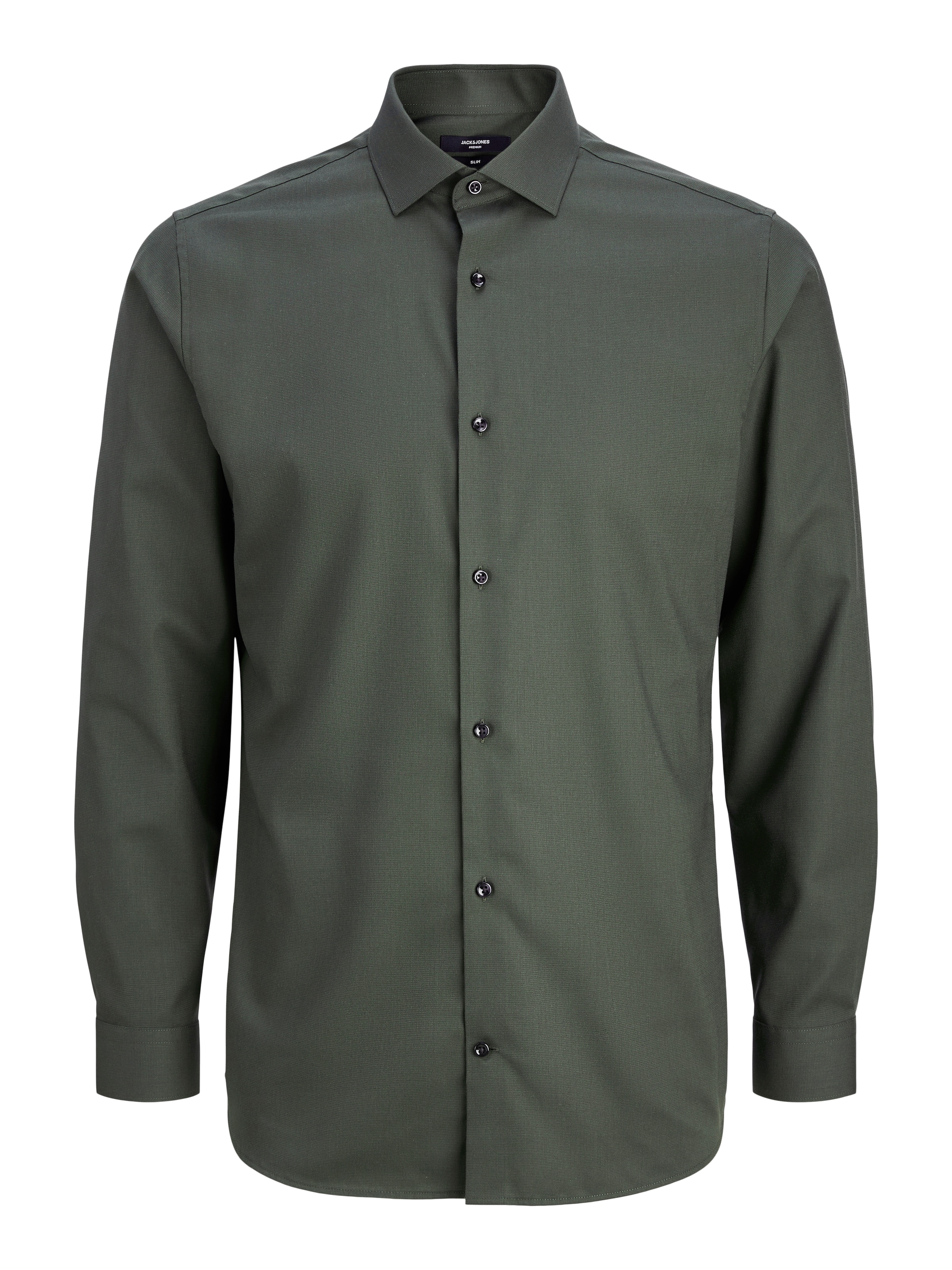 Jack & Jones Langarmhemd »JPRBLAPARKER Slim Fit Hemd, atmungsaktiv, ideal für den Alltag«, unifarben, modisch, slim fit, Baumwolle, Hemdkragen